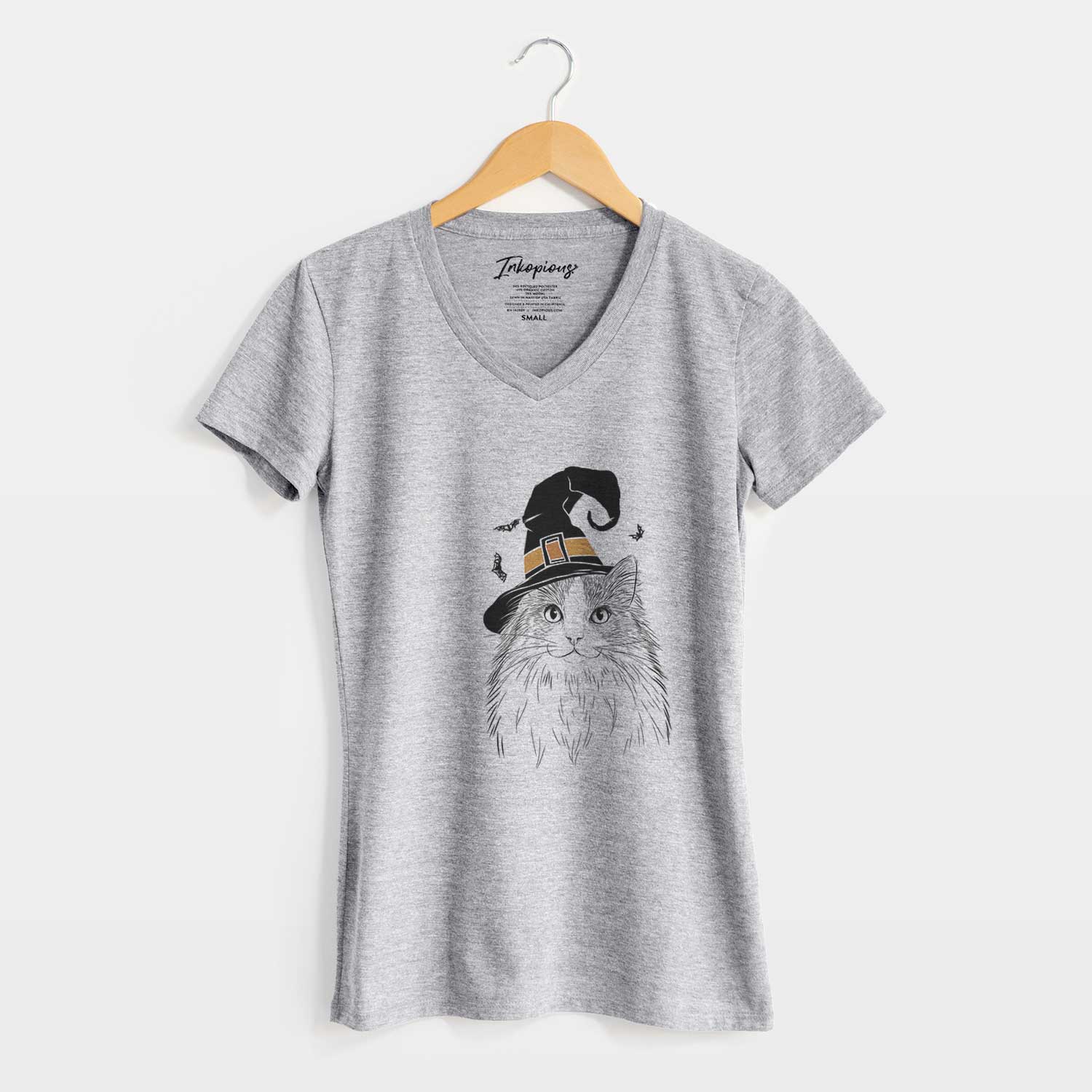 Witch Fiona the Ragdoll Cat - Women's V-neck Shirt