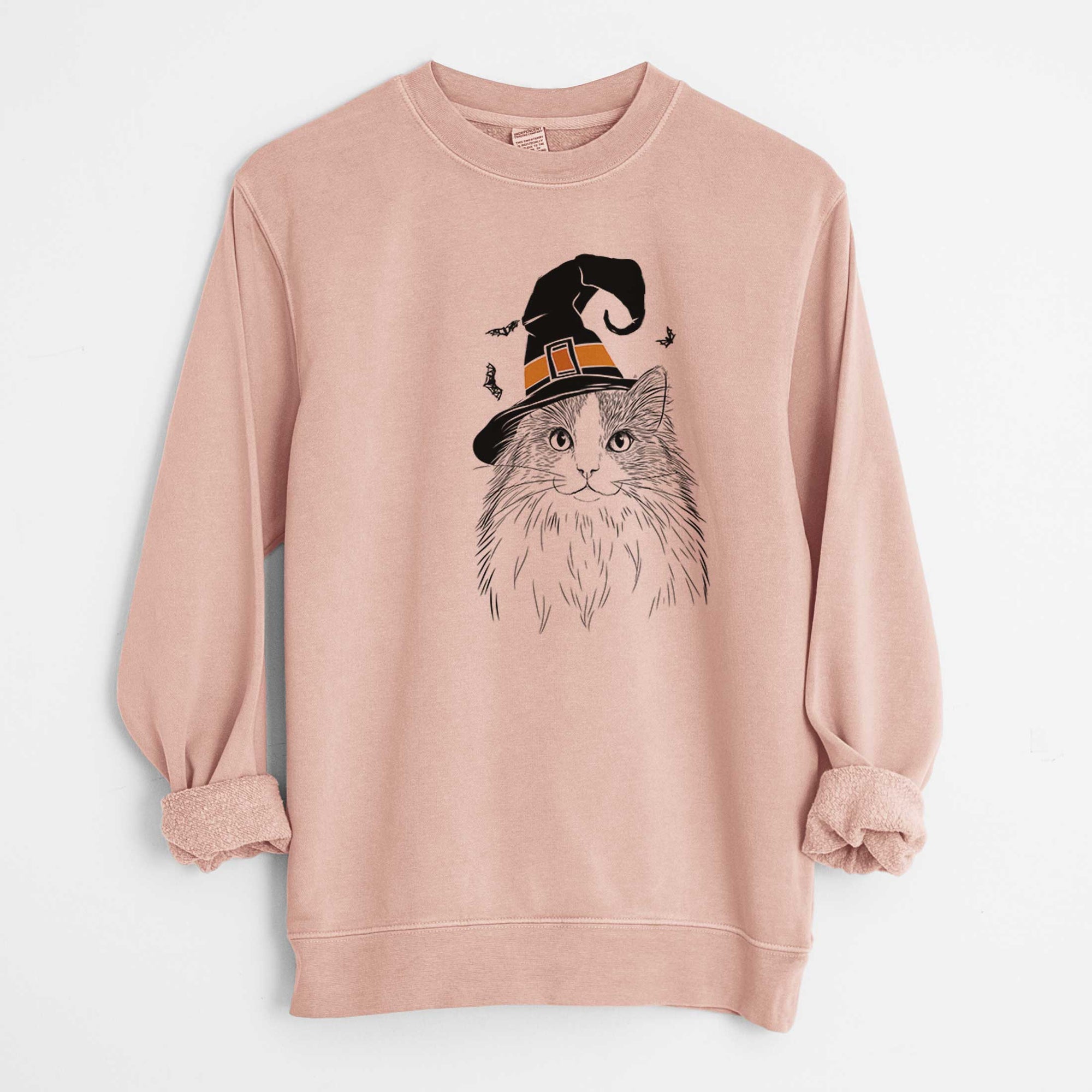 Witch Fiona the Ragdoll Cat - Unisex Pigment Dyed Crew Sweatshirt