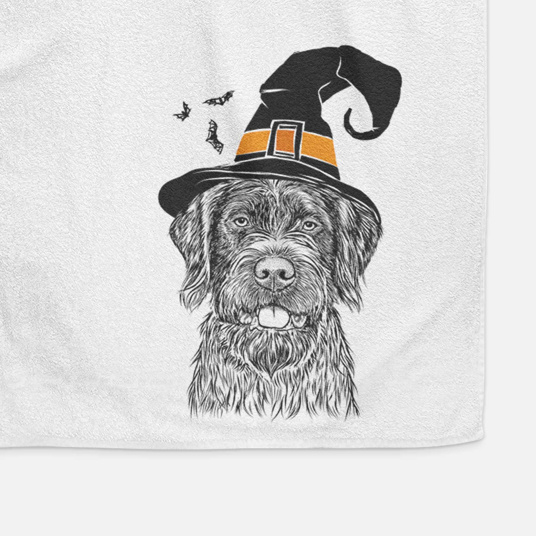 Fletcher the Wirehaired Pointing Griffon Decorative Hand Towel