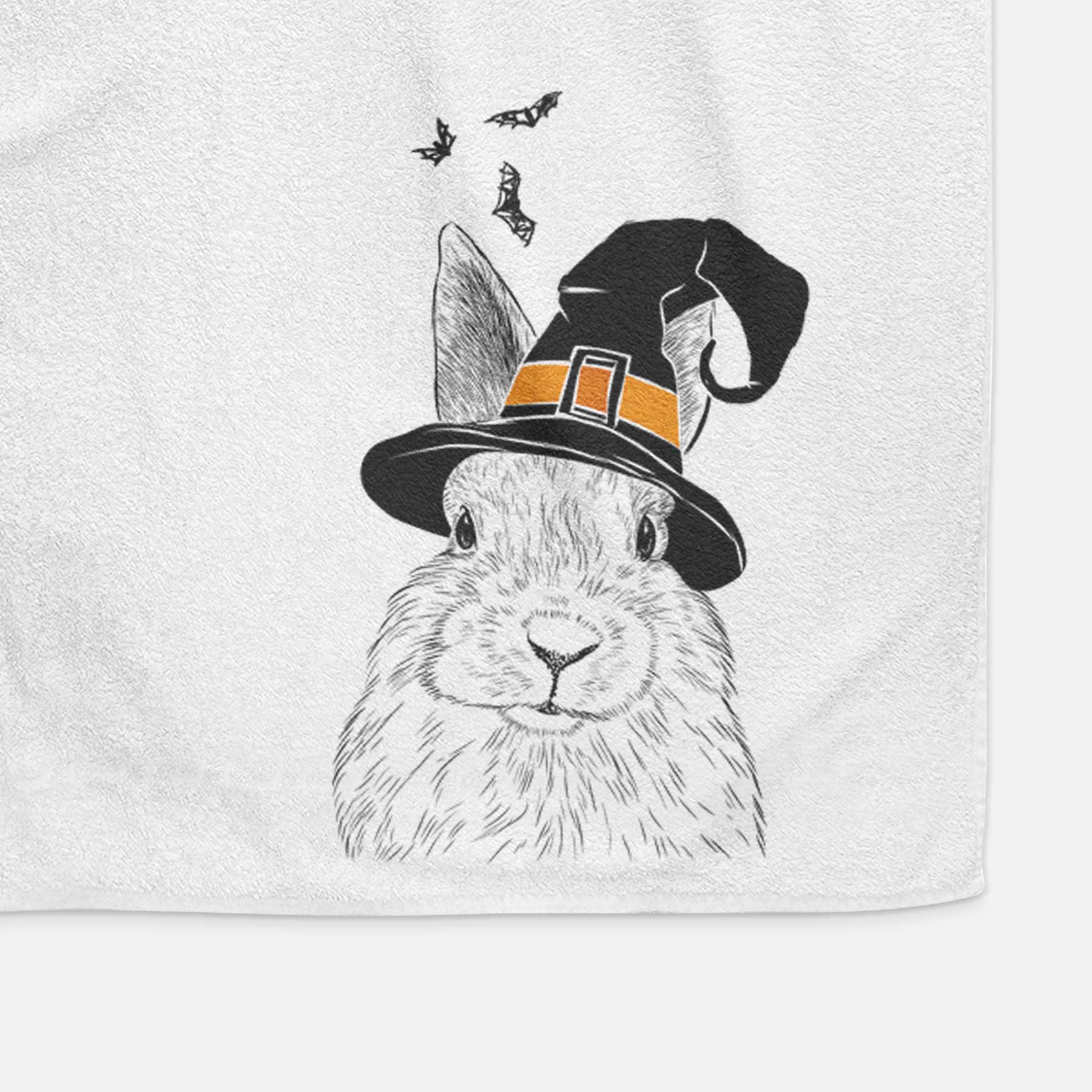 Flower the Rex Rabbit Decorative Hand Towel