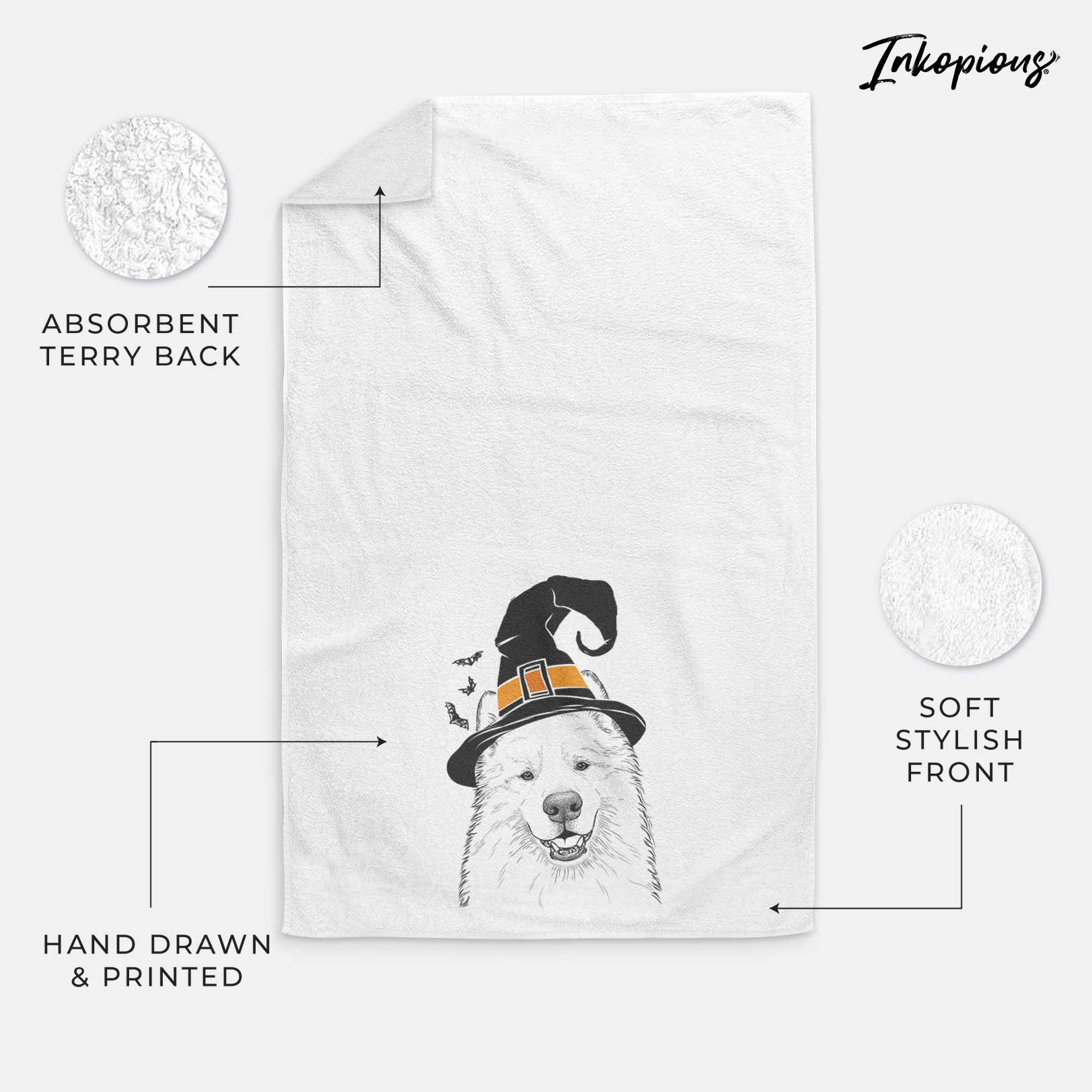 Foster the Samoyed Decorative Hand Towel