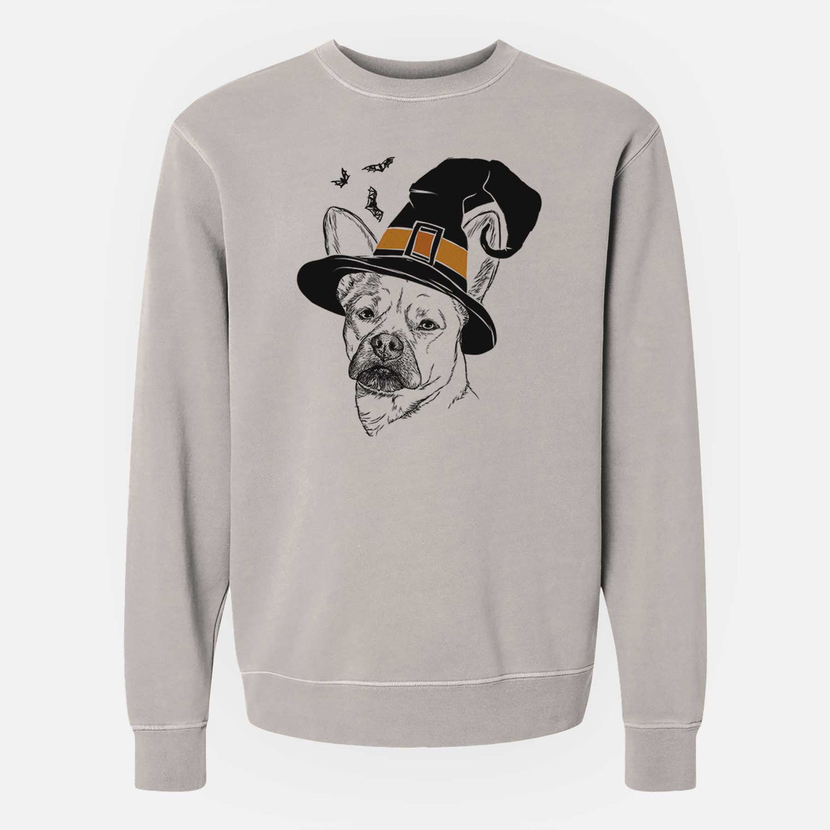 Witch Frankie the Mixed Breed - Unisex Pigment Dyed Crew Sweatshirt