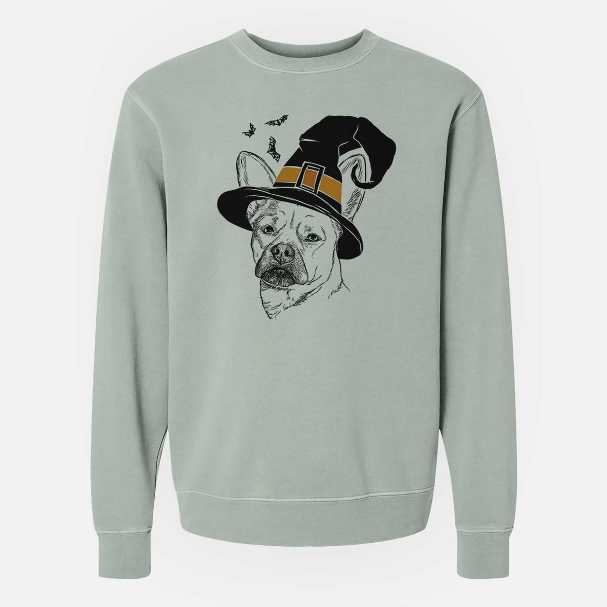 Witch Frankie the Mixed Breed - Unisex Pigment Dyed Crew Sweatshirt