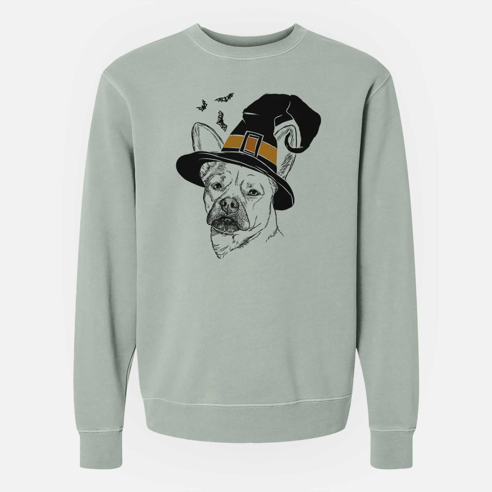Witch Frankie the Mixed Breed - Unisex Pigment Dyed Crew Sweatshirt