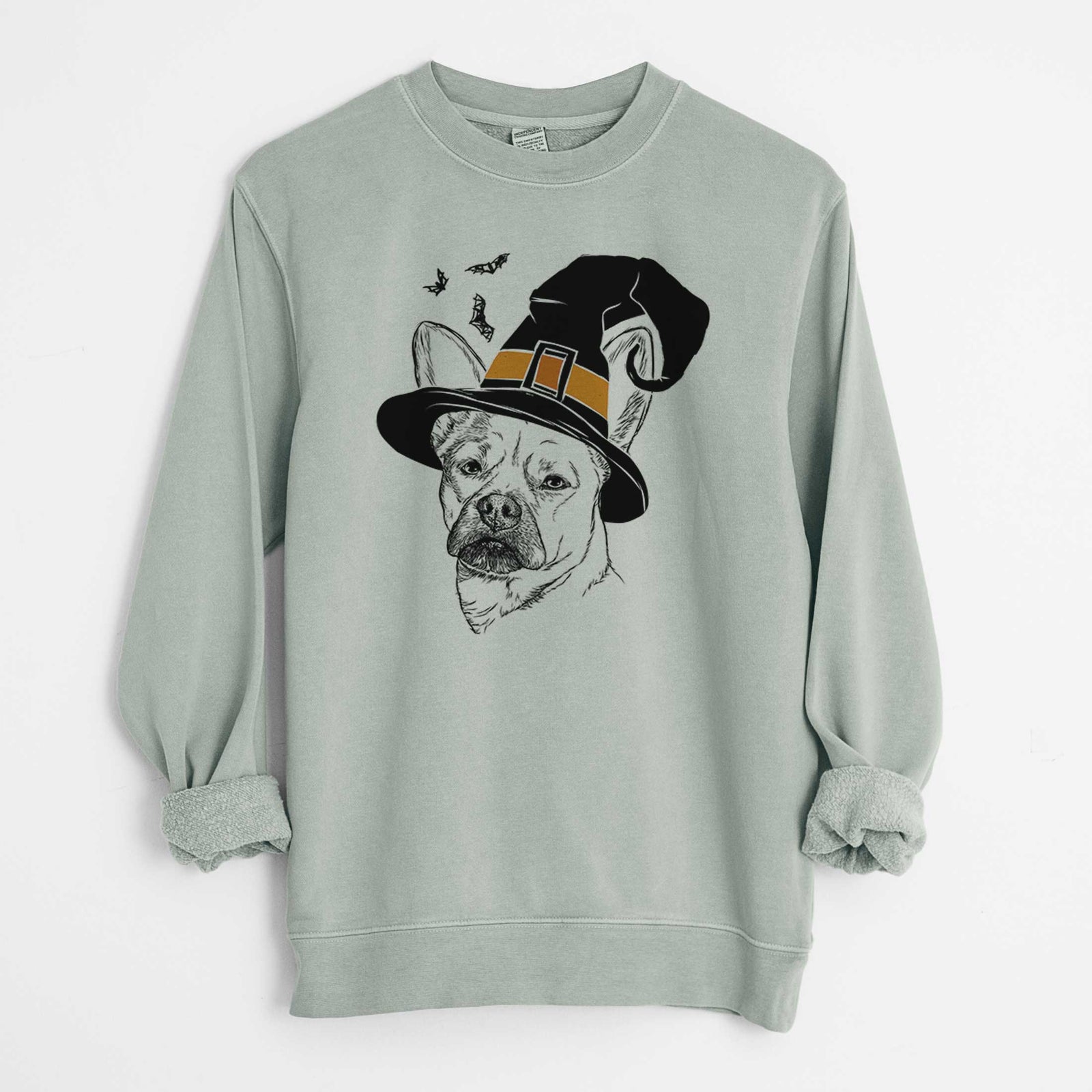 Witch Frankie the Mixed Breed - Unisex Pigment Dyed Crew Sweatshirt