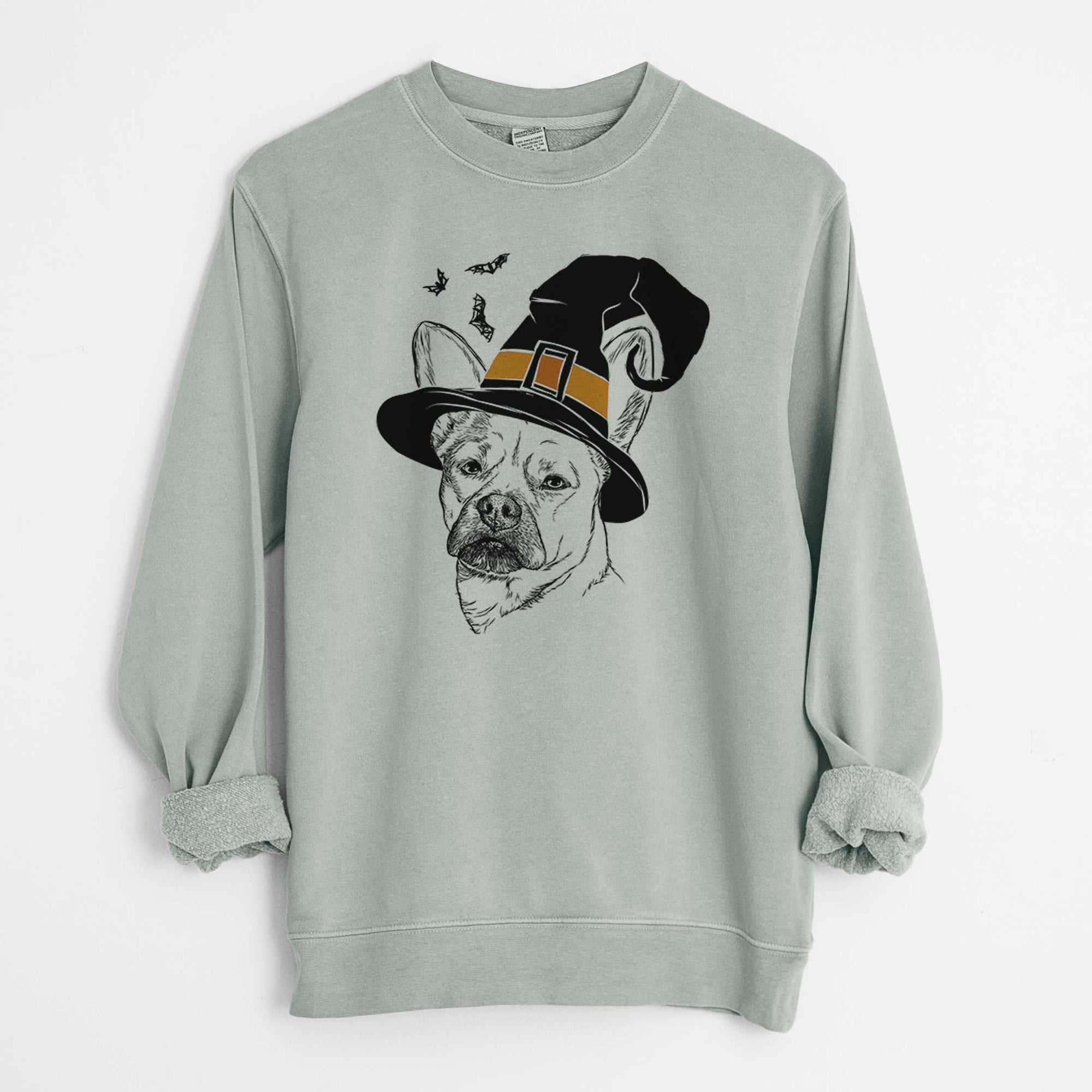 Witch Frankie the Mixed Breed - Unisex Pigment Dyed Crew Sweatshirt