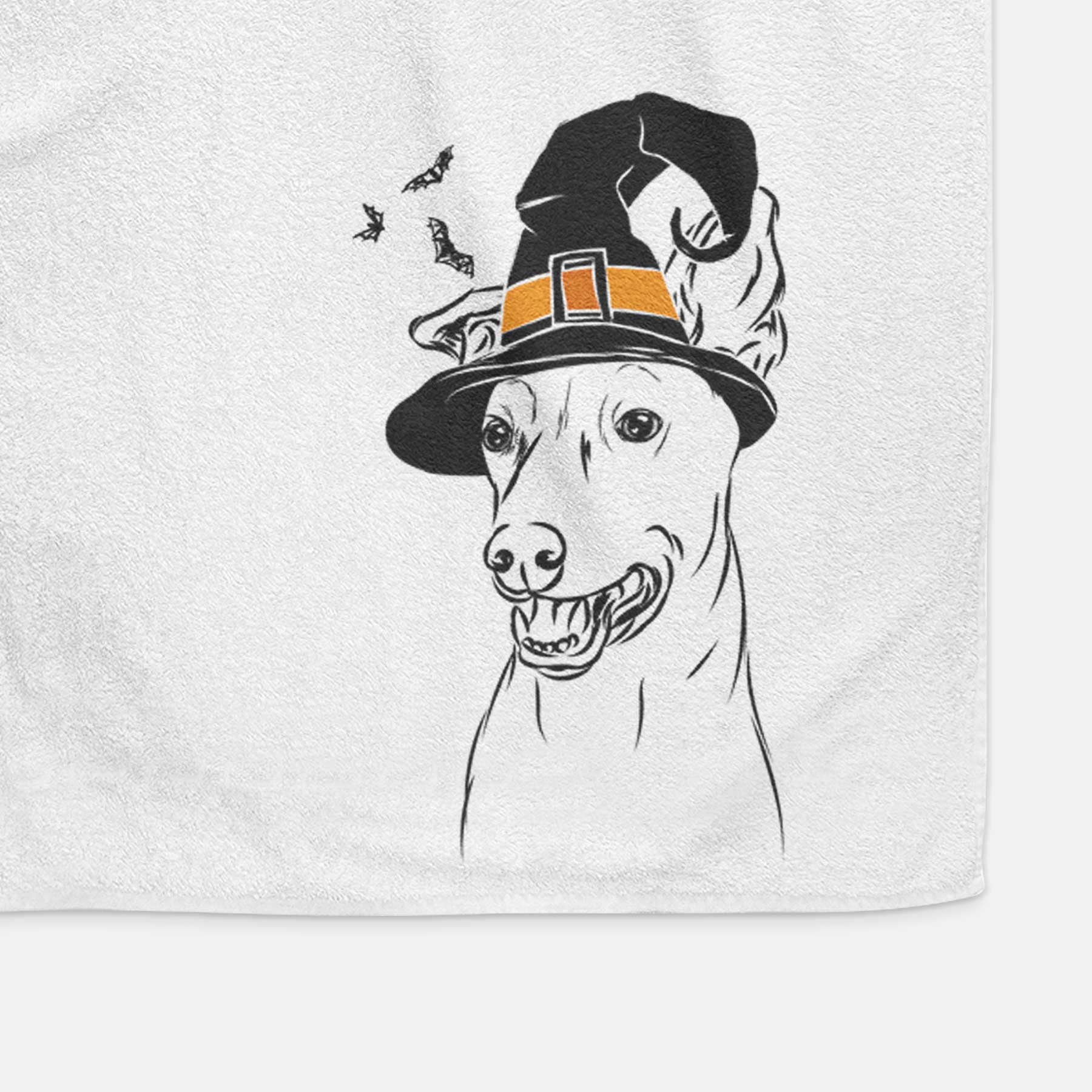 Frosty the Greyhound Decorative Hand Towel