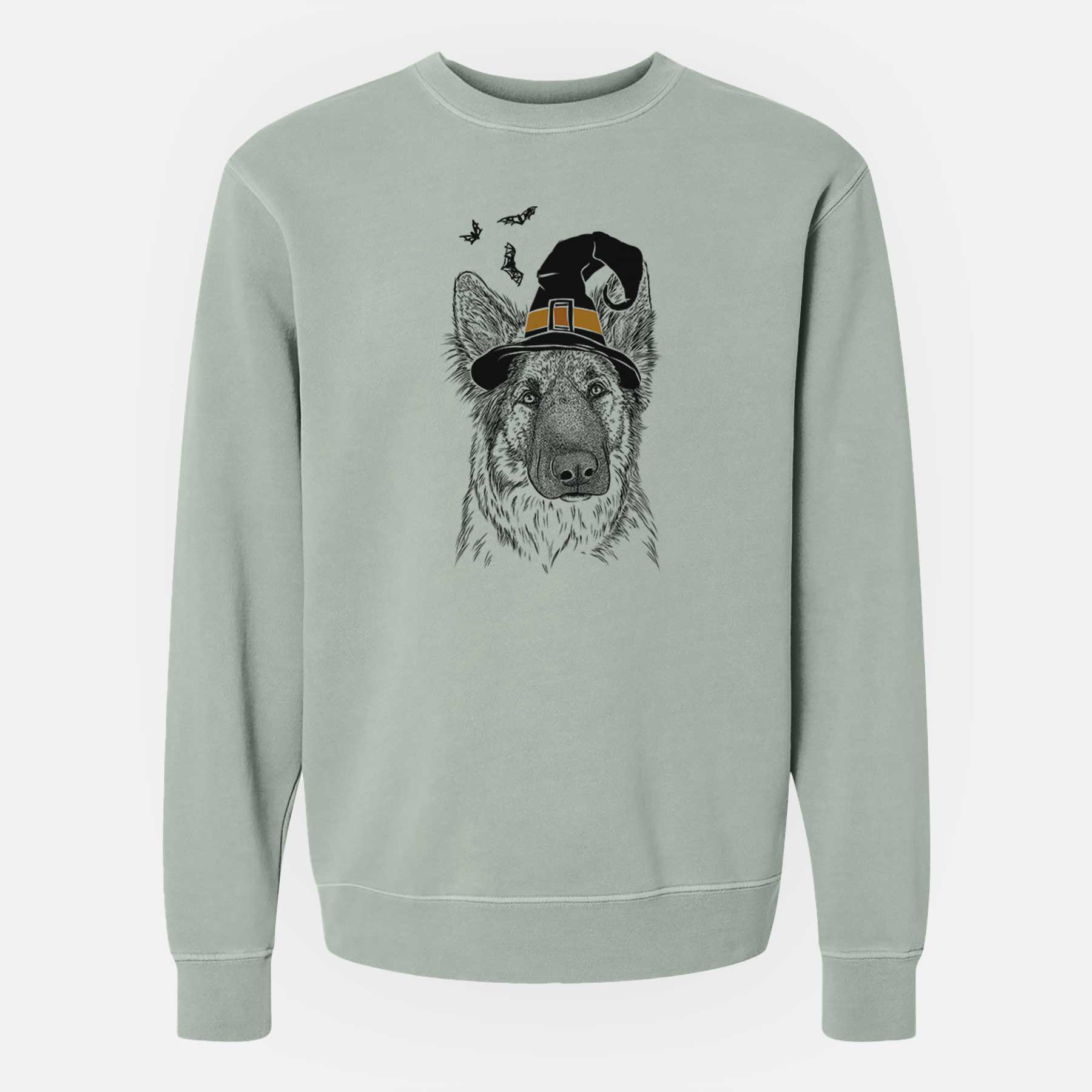 Witch Geddy the Shiloh Shepherd - Unisex Pigment Dyed Crew Sweatshirt