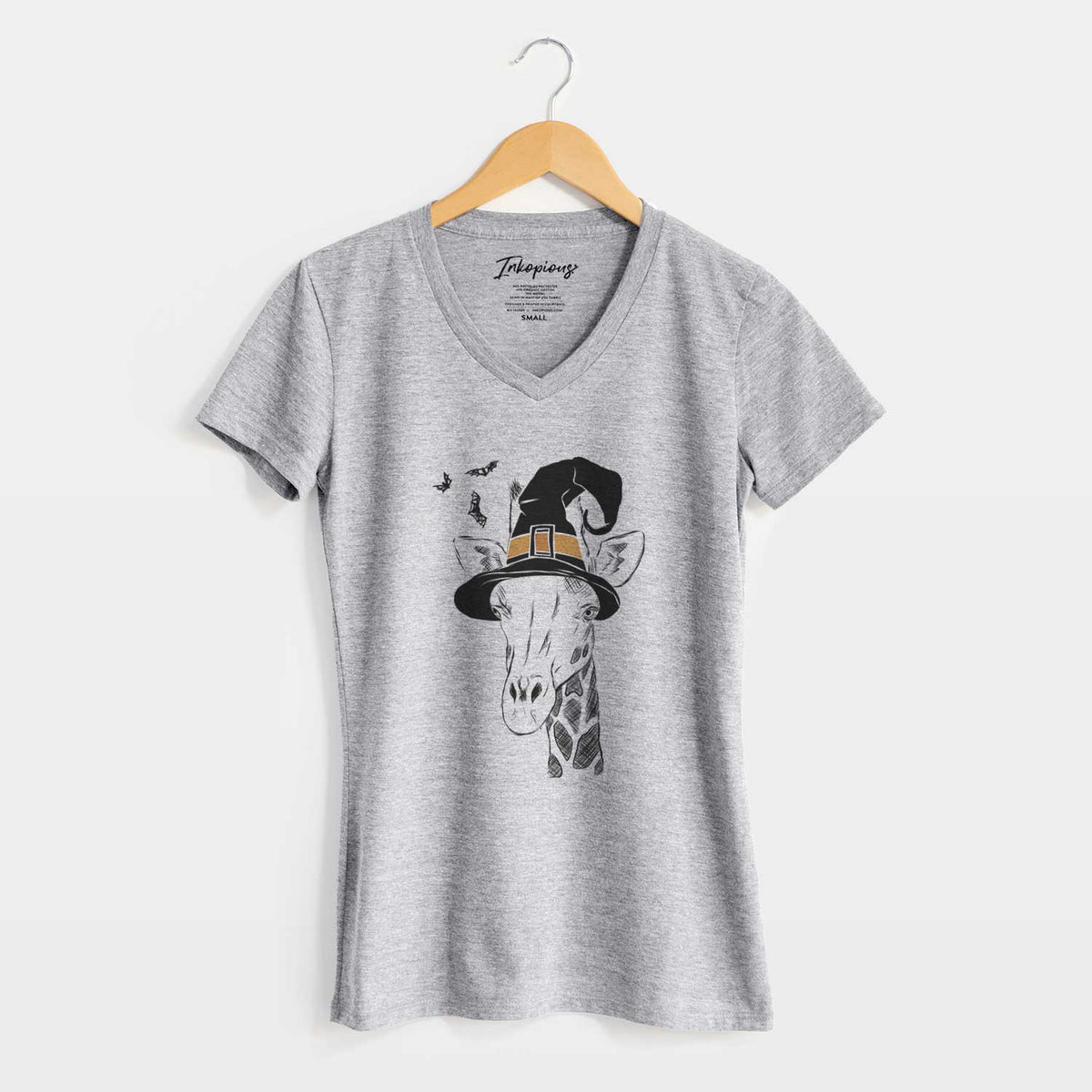 Witch Geoffrey the Giraffe - Women's V-neck Shirt