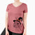 Witch Georgie Boy the Mixed Breed - Women's V-neck Shirt