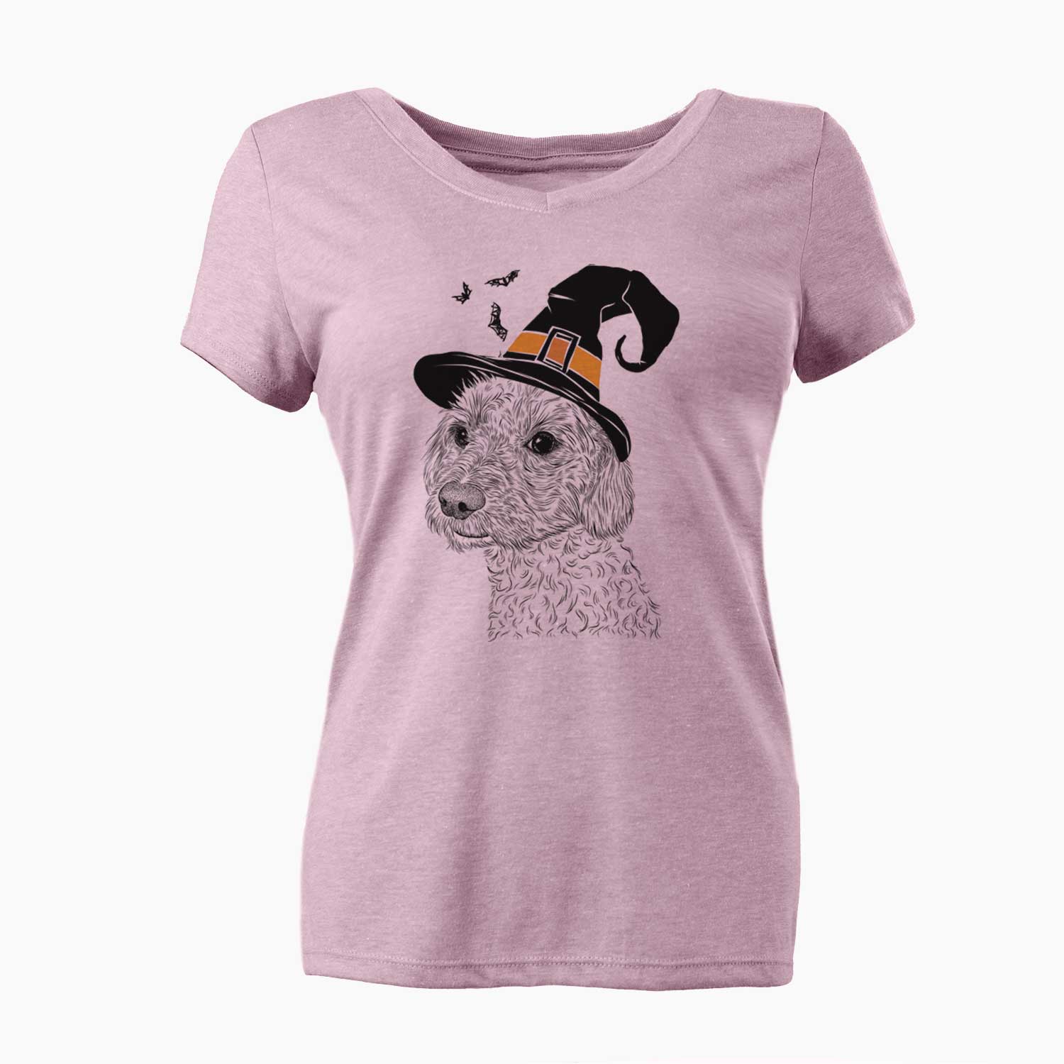 Witch Georgie Boy the Mixed Breed - Women's V-neck Shirt