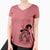 Witch Gerard the Petit Basset Griffon Vendeen - Women's V-neck Shirt