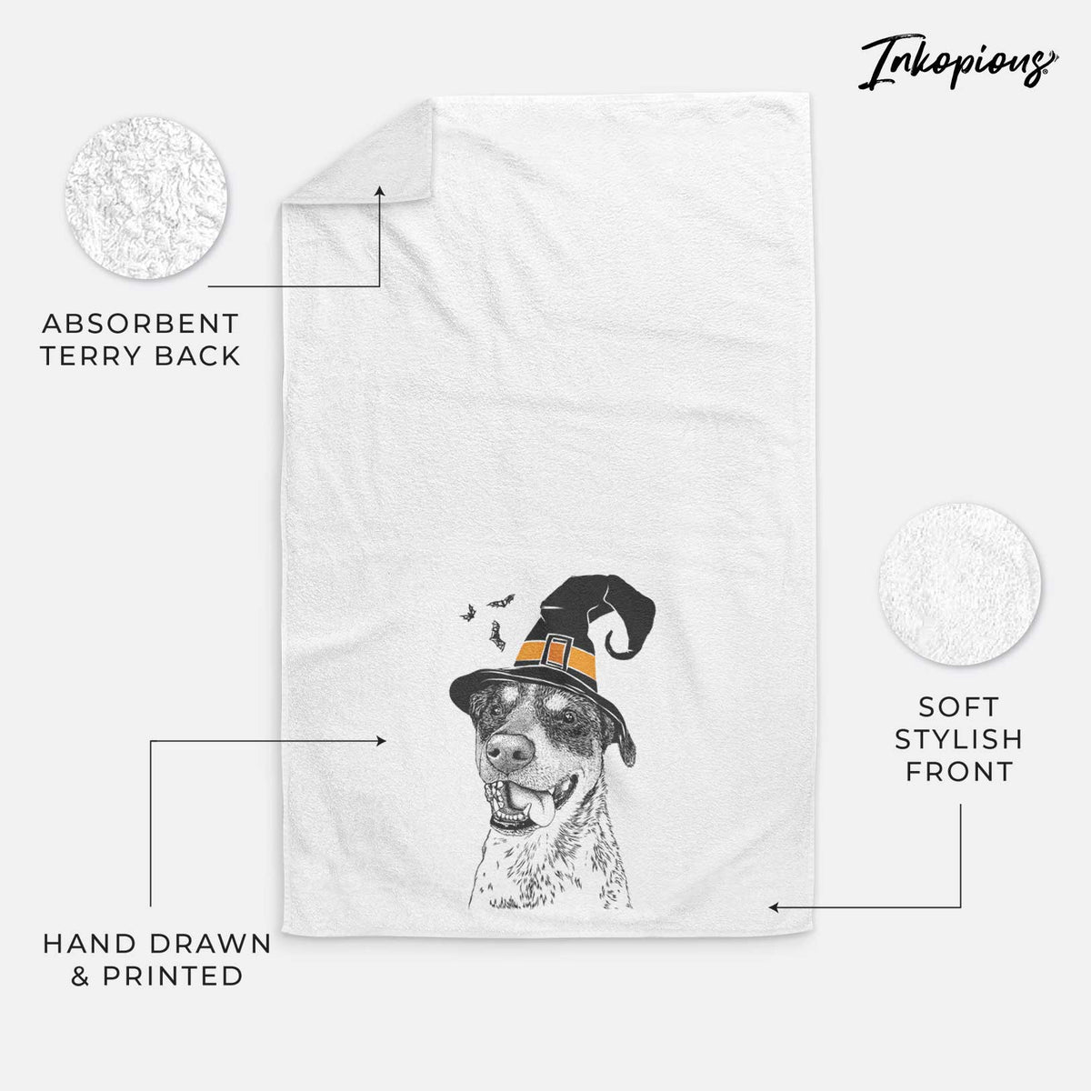 Gerti the Mixed Breed Decorative Hand Towel