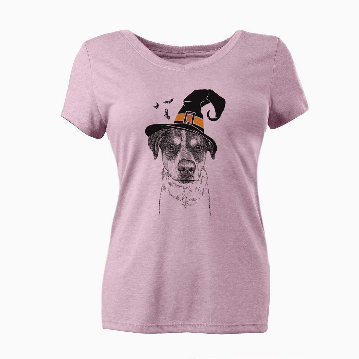 Witch Gertrude the Mixed Breed - Women's V-neck Shirt