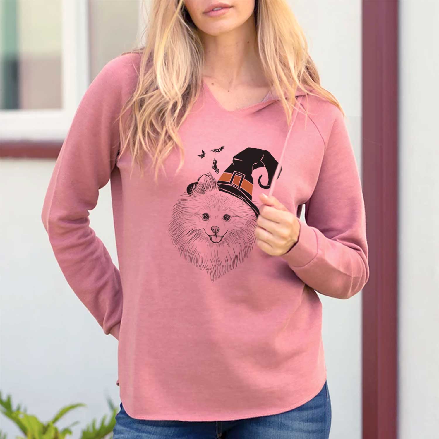 Witch GiGi the Pomeranian - Cali Wave Hooded Sweatshirt