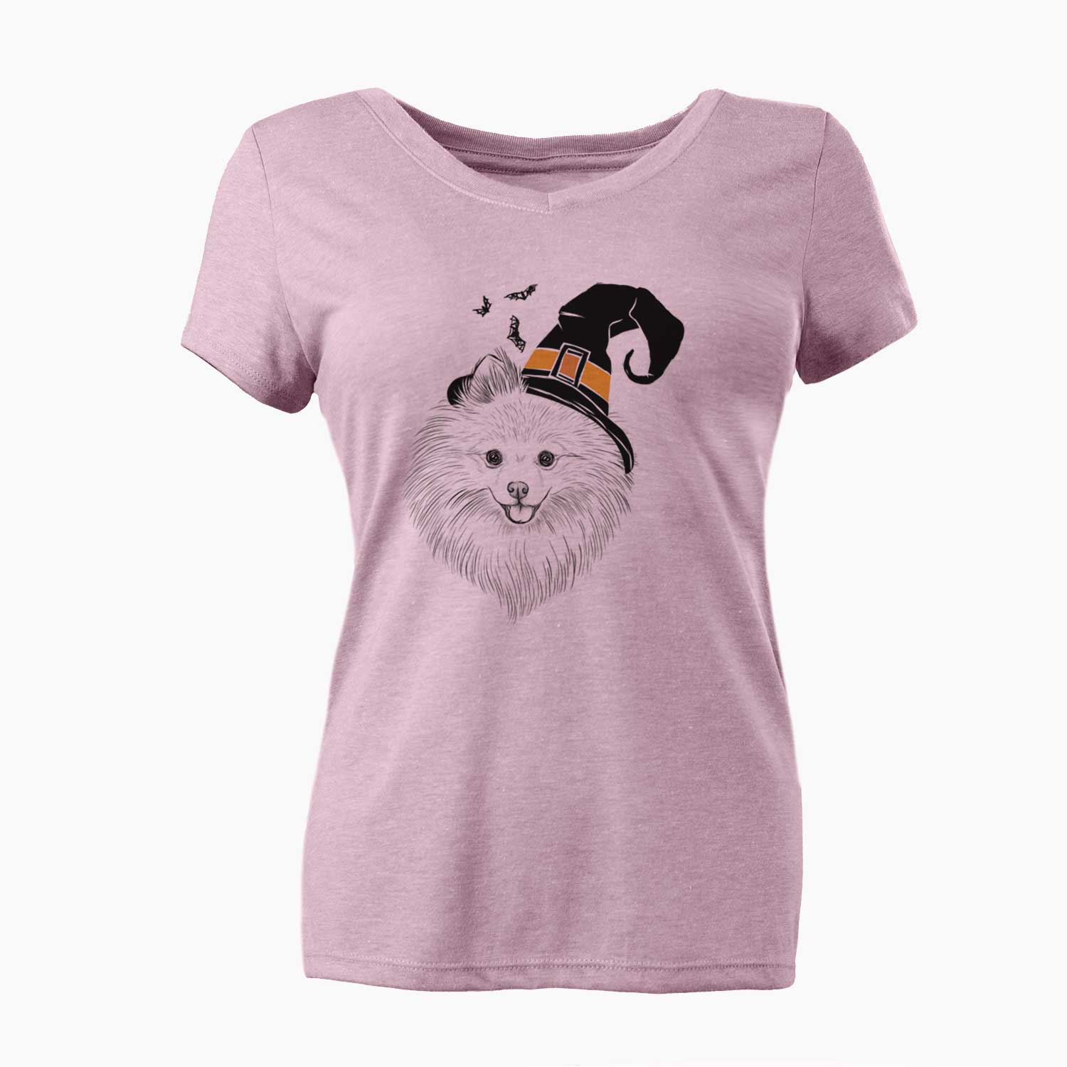 Witch GiGi the Pomeranian - Women's V-neck Shirt