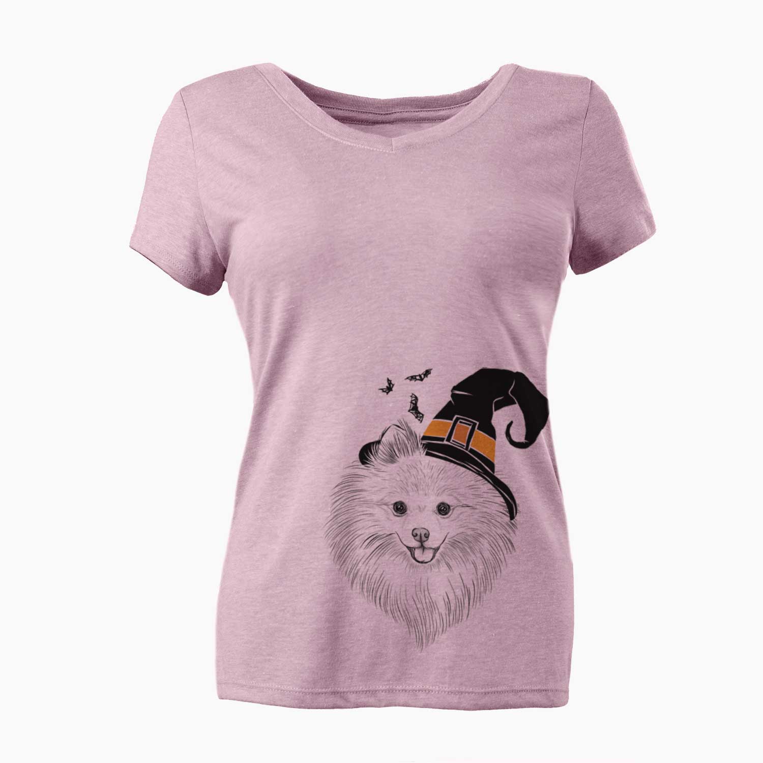Witch GiGi the Pomeranian - Women's V-neck Shirt