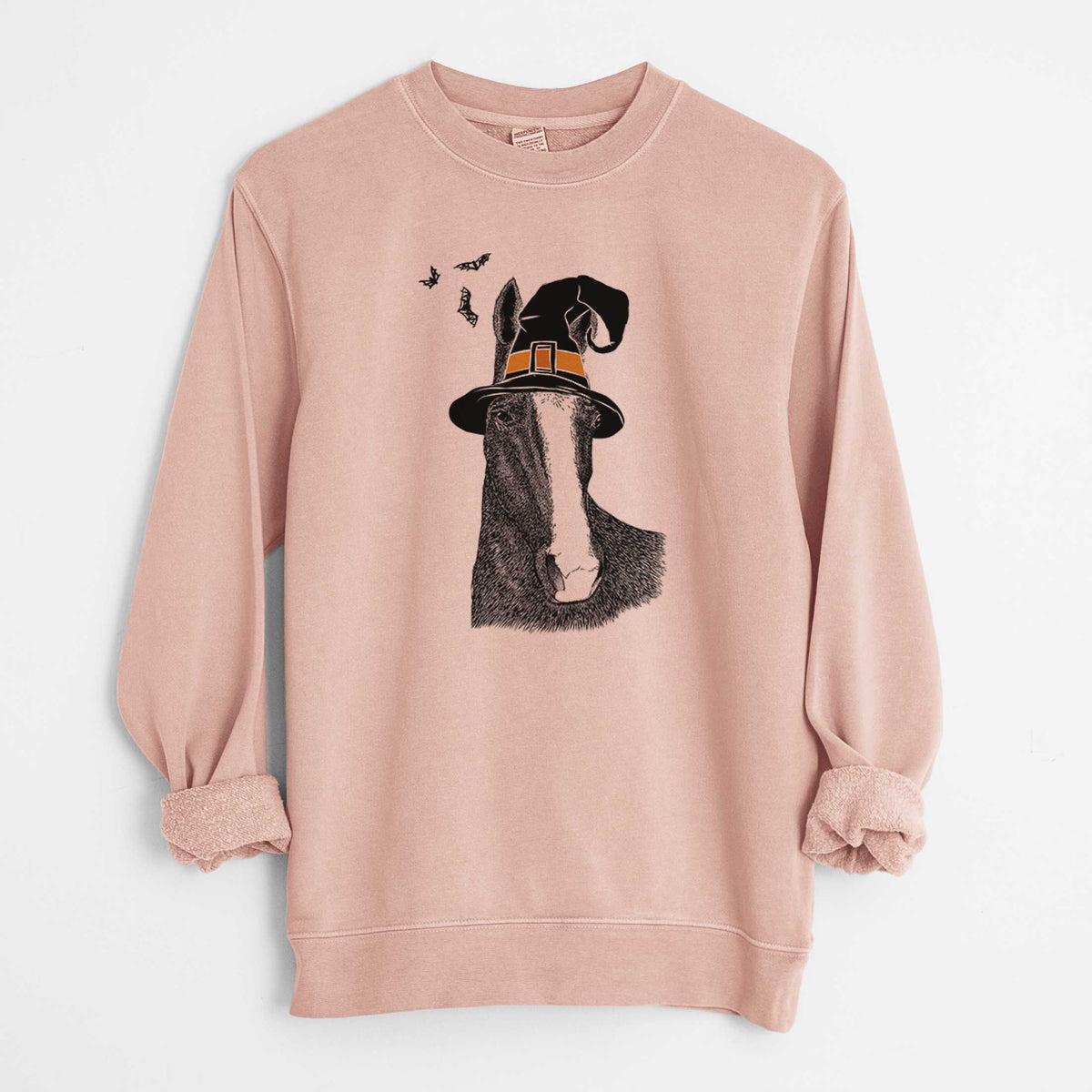 Witch Gibson the Tennessee Walking Horse - Unisex Pigment Dyed Crew Sweatshirt