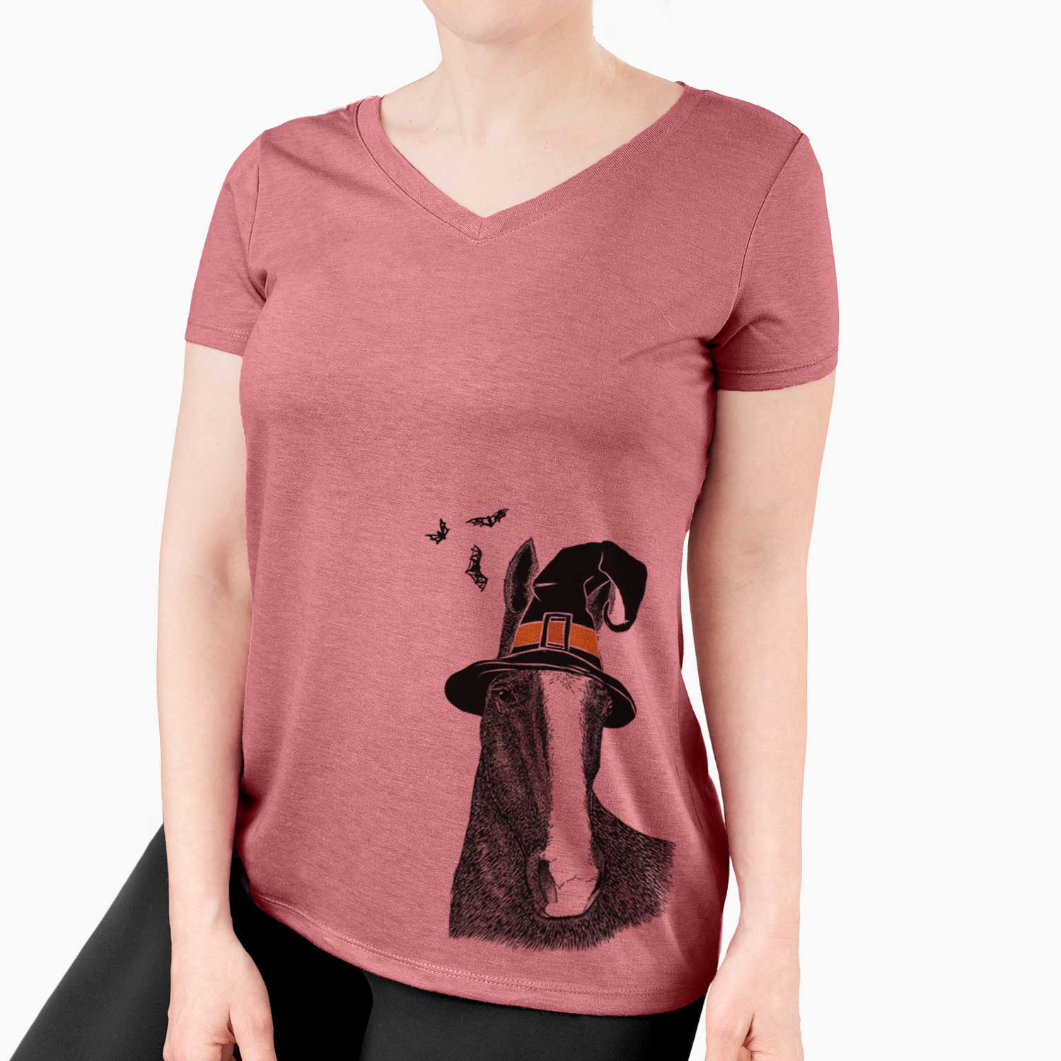 Witch Gibson the Tennessee Walking Horse - Women's V-neck Shirt