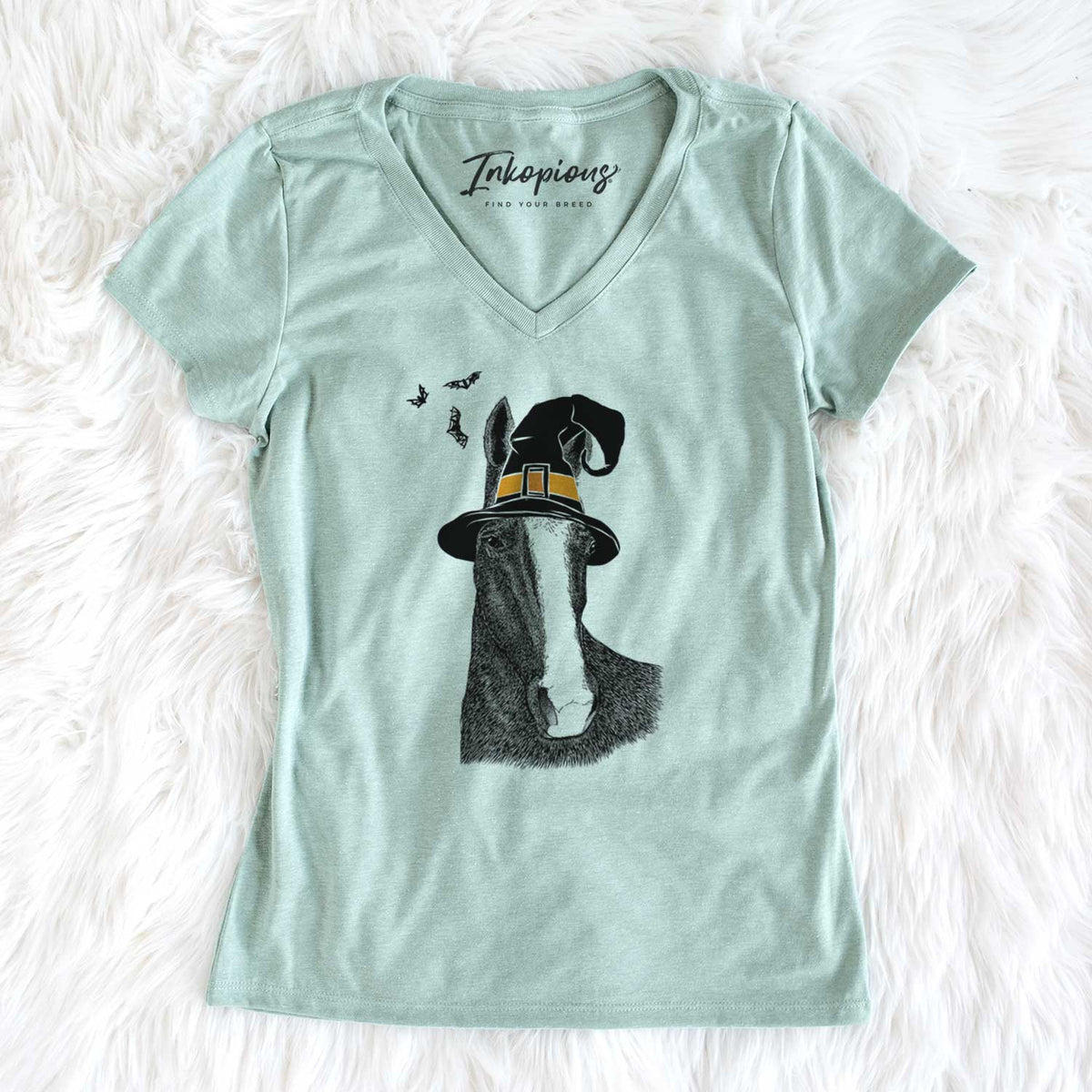 Witch Gibson the Tennessee Walking Horse - Women's V-neck Shirt