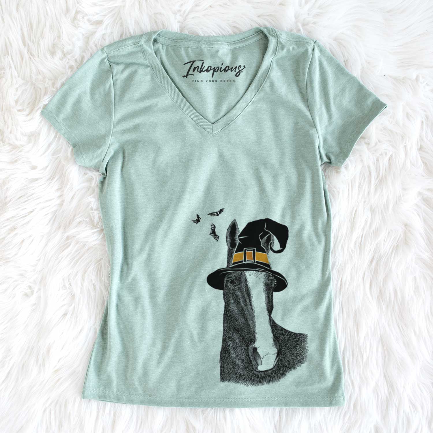 Witch Gibson the Tennessee Walking Horse - Women's V-neck Shirt