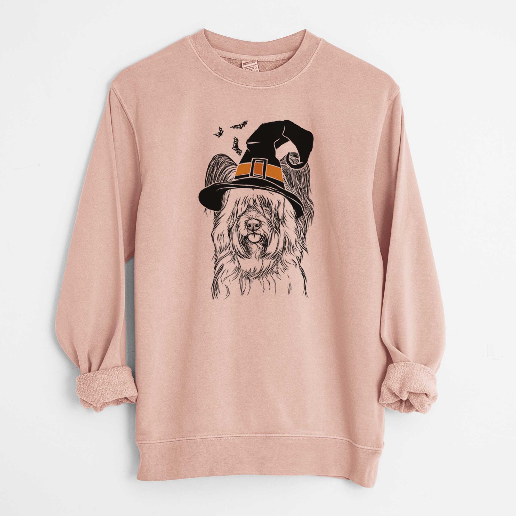 Witch Gideon the Skye Terrier - Unisex Pigment Dyed Crew Sweatshirt