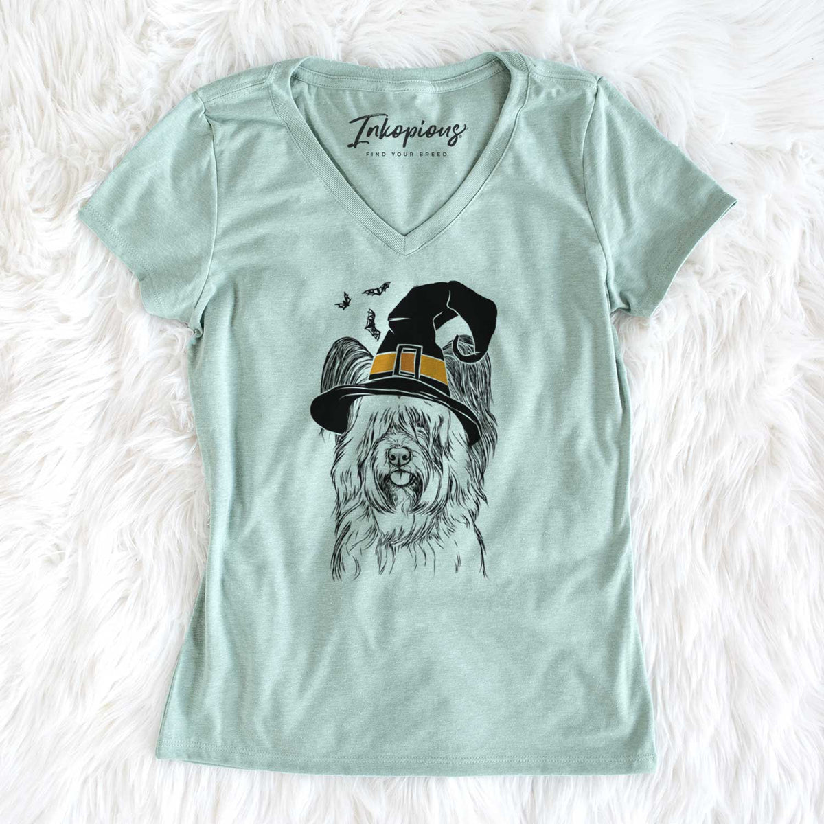 Witch Gideon the Skye Terrier - Women's V-neck Shirt