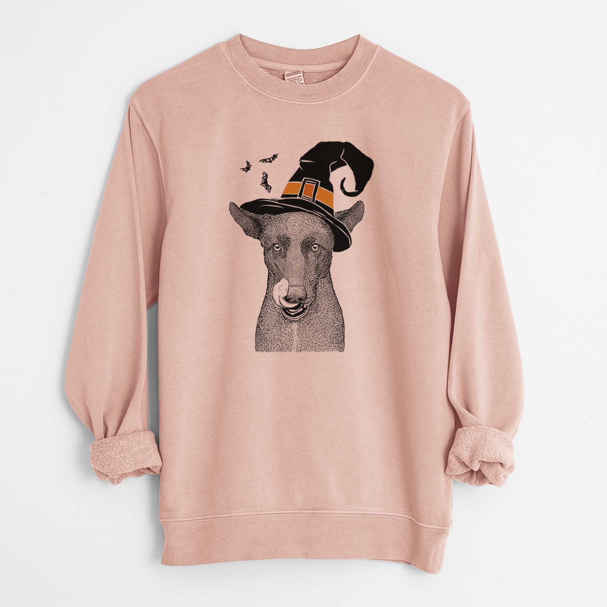 Witch Gidget the Mexican Street Dog - Unisex Pigment Dyed Crew Sweatshirt