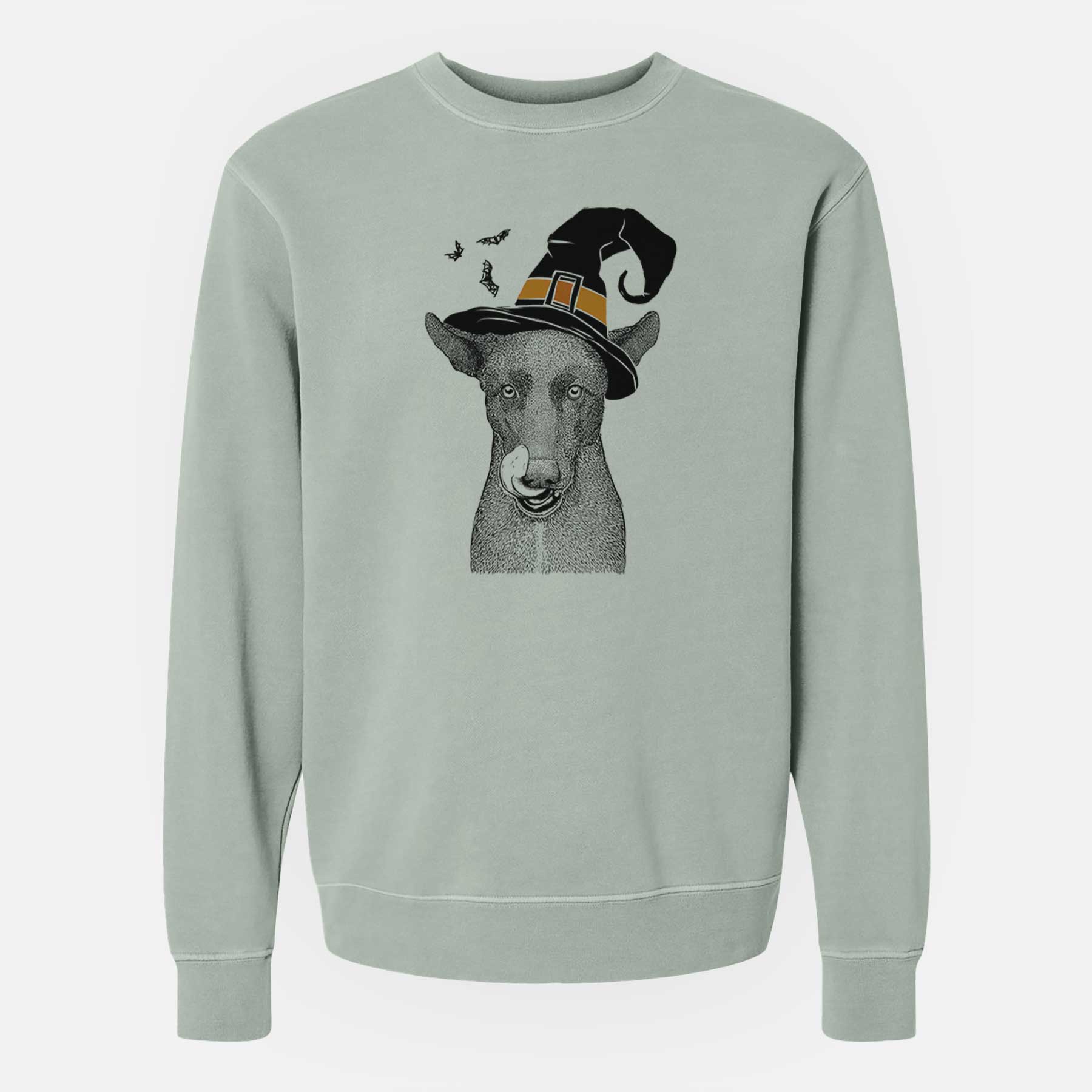 Witch Gidget the Mexican Street Dog - Unisex Pigment Dyed Crew Sweatshirt