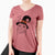 Witch Ginger Tom the Tabby Cat - Women's V-neck Shirt