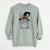 Witch Gizmo the Grey Cat - Unisex Pigment Dyed Crew Sweatshirt