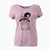 Witch Gizmo the Grey Cat - Women's V-neck Shirt