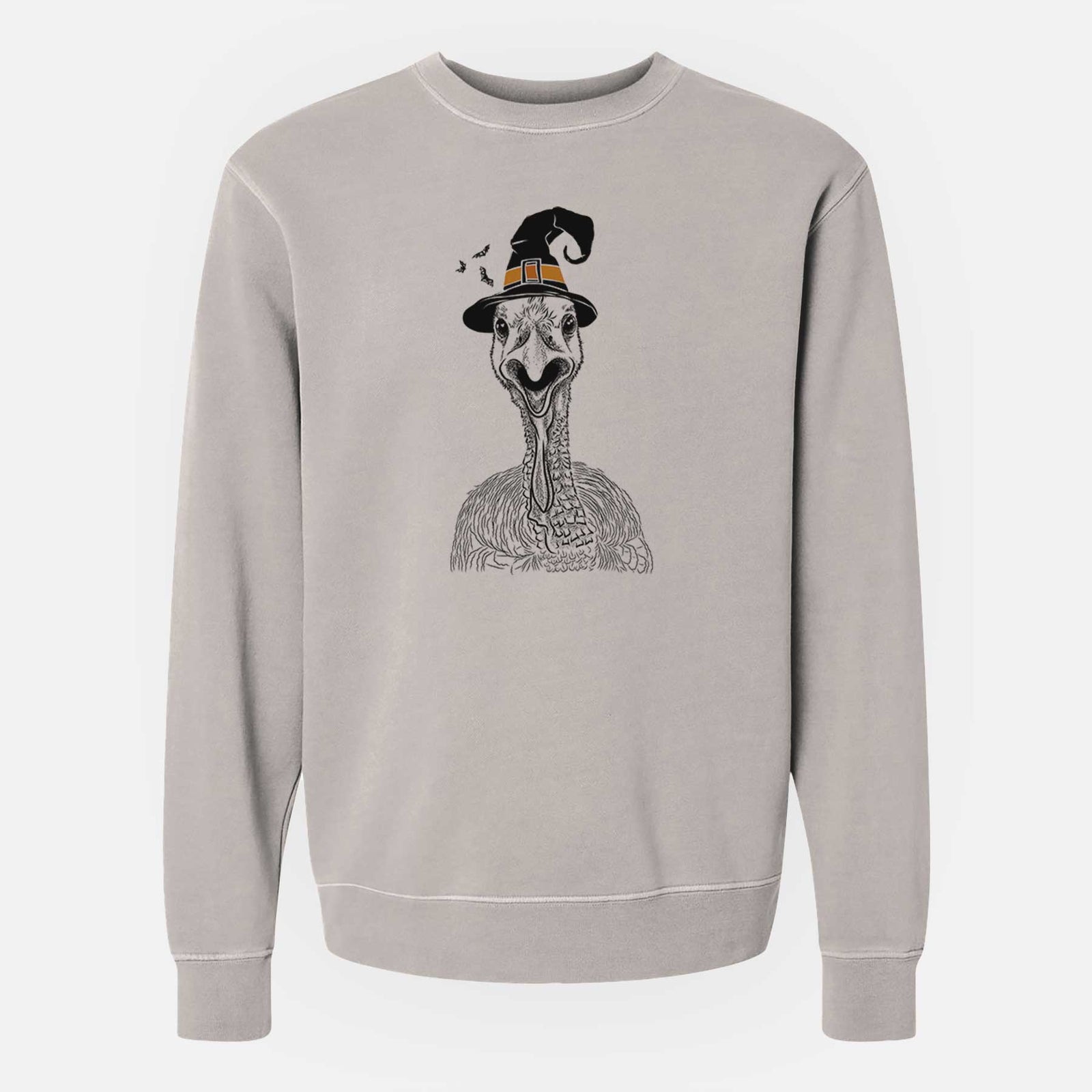 Witch Gobble the Turkey - Unisex Pigment Dyed Crew Sweatshirt