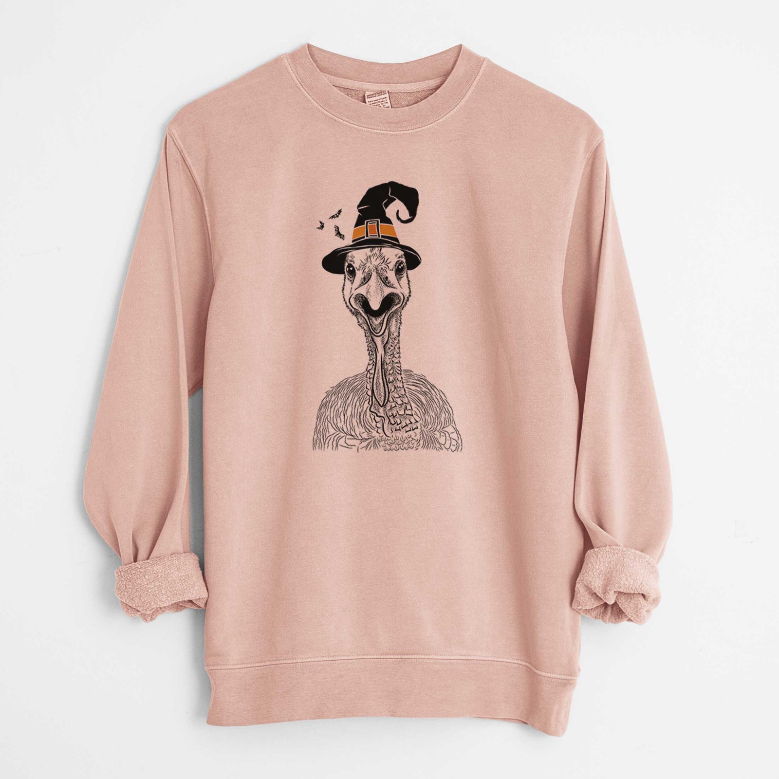 Witch Gobble the Turkey - Unisex Pigment Dyed Crew Sweatshirt