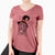 Witch Gonzo the Chocolate Lab - Women's V-neck Shirt