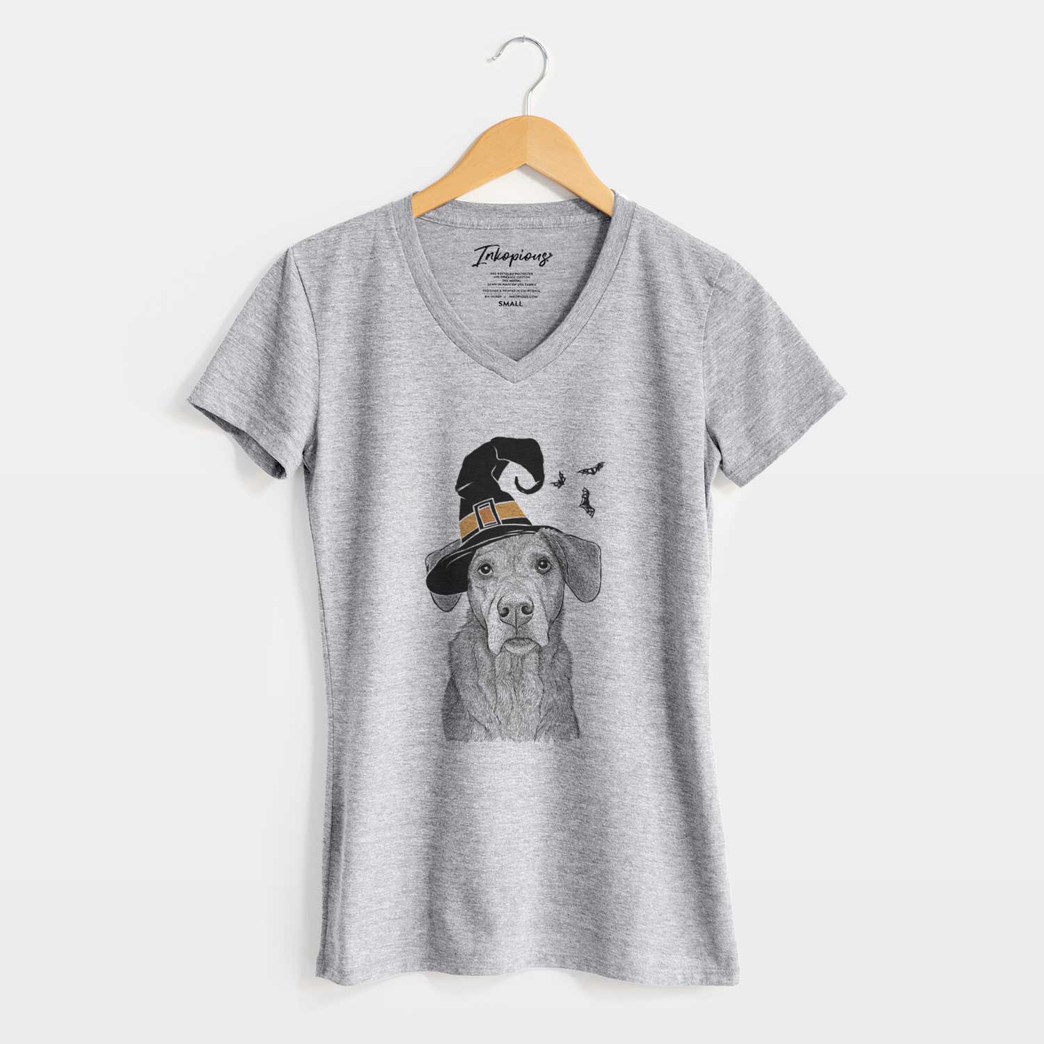 Witch Gravy the Plott Hound Beagle Mix - Women's V-neck Shirt