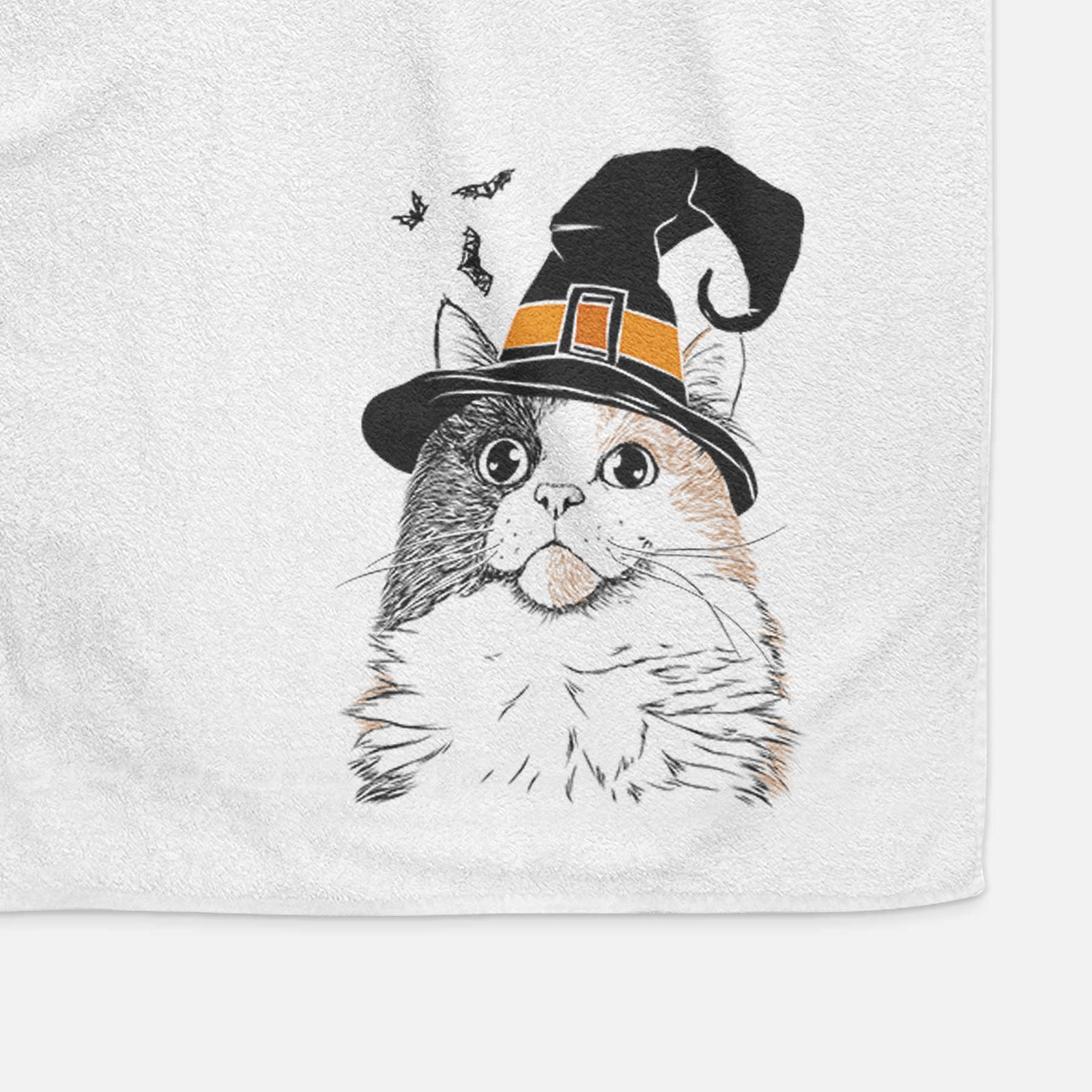 Greta the Calico Cat Decorative Hand Towel