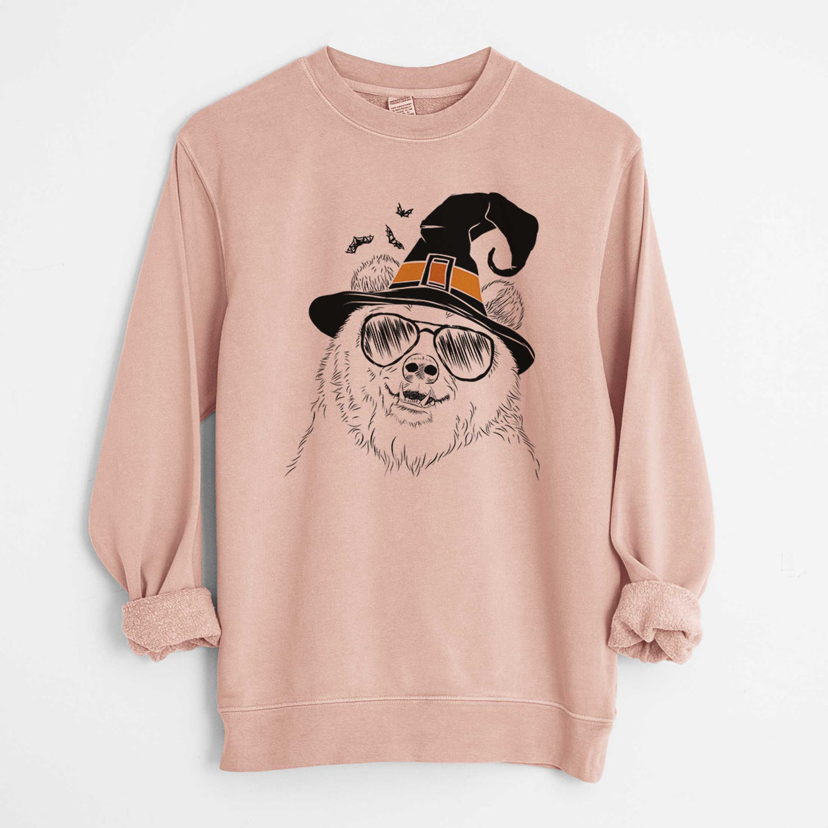 Witch Grizz the Bear - Unisex Pigment Dyed Crew Sweatshirt