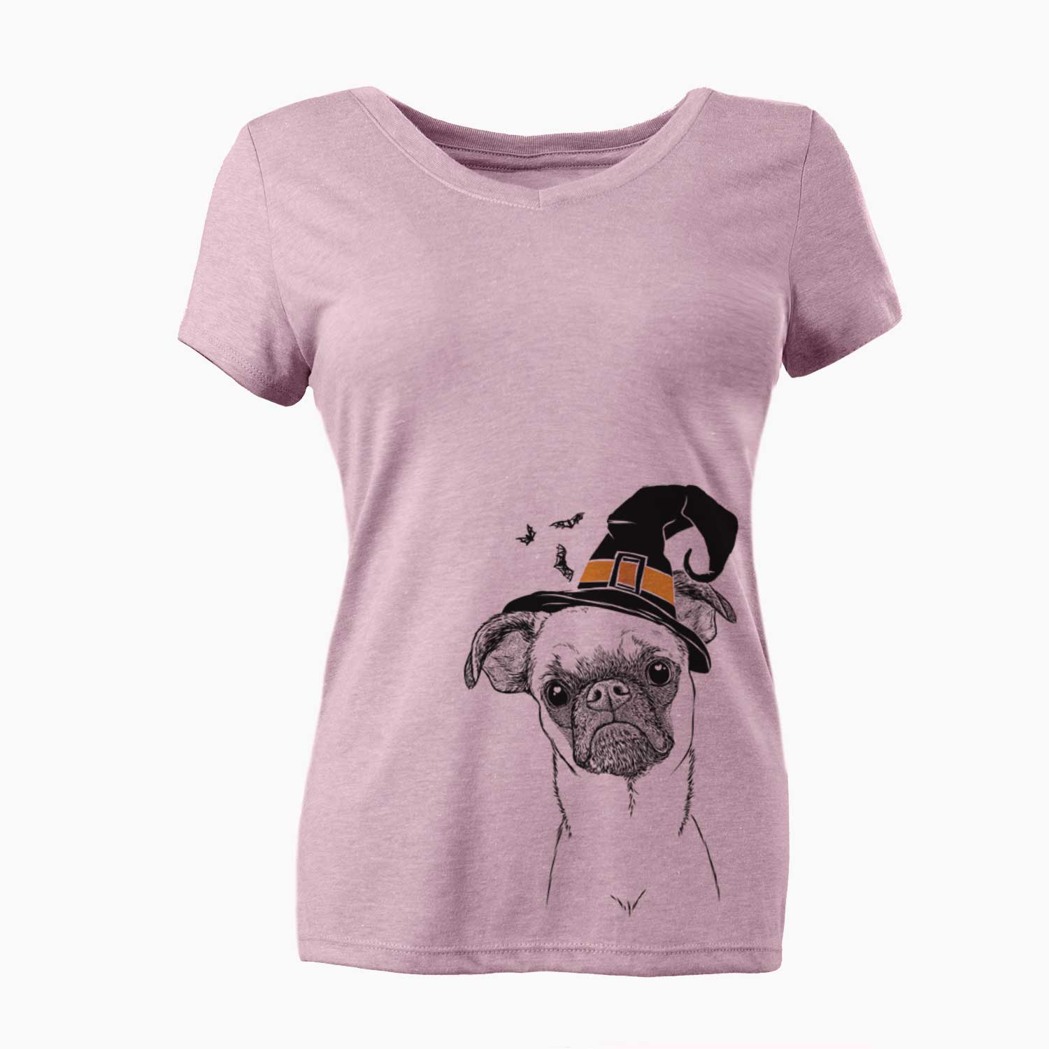 Witch Groot the Brussels Griffon - Women's V-neck Shirt