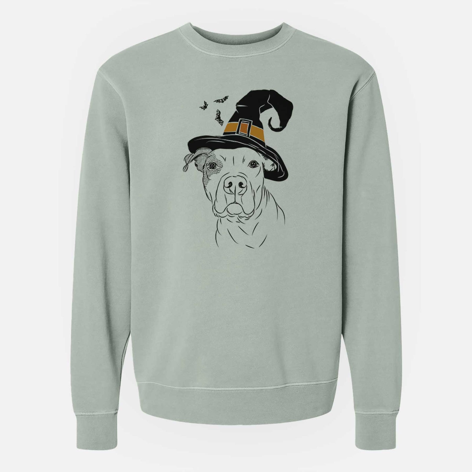 Witch Gummy the Pitbull - Unisex Pigment Dyed Crew Sweatshirt