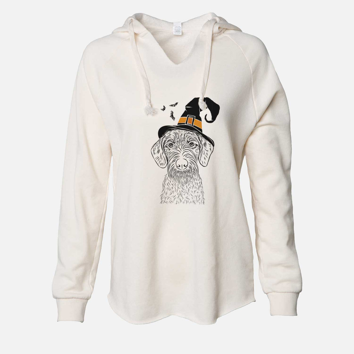 Witch Gus the German Wirehaired Pointer - Cali Wave Hooded Sweatshirt