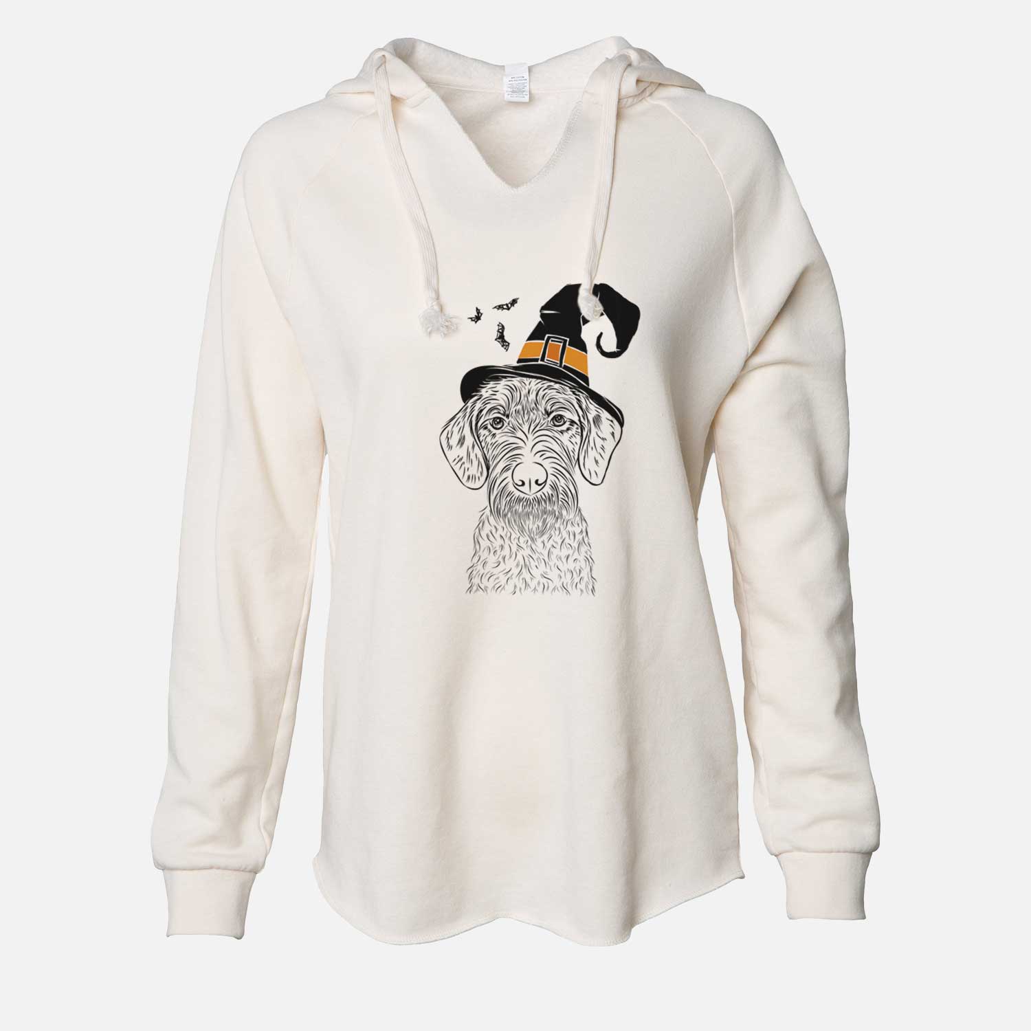 Witch Gus the German Wirehaired Pointer - Cali Wave Hooded Sweatshirt