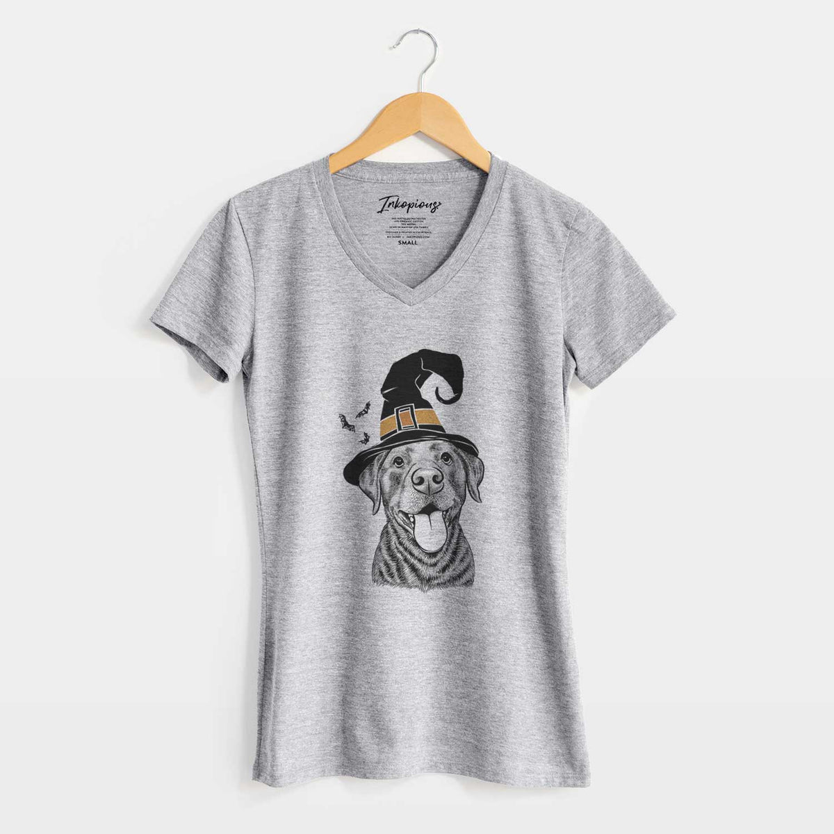 Witch Gwen the Labrador Retriever - Women's V-neck Shirt