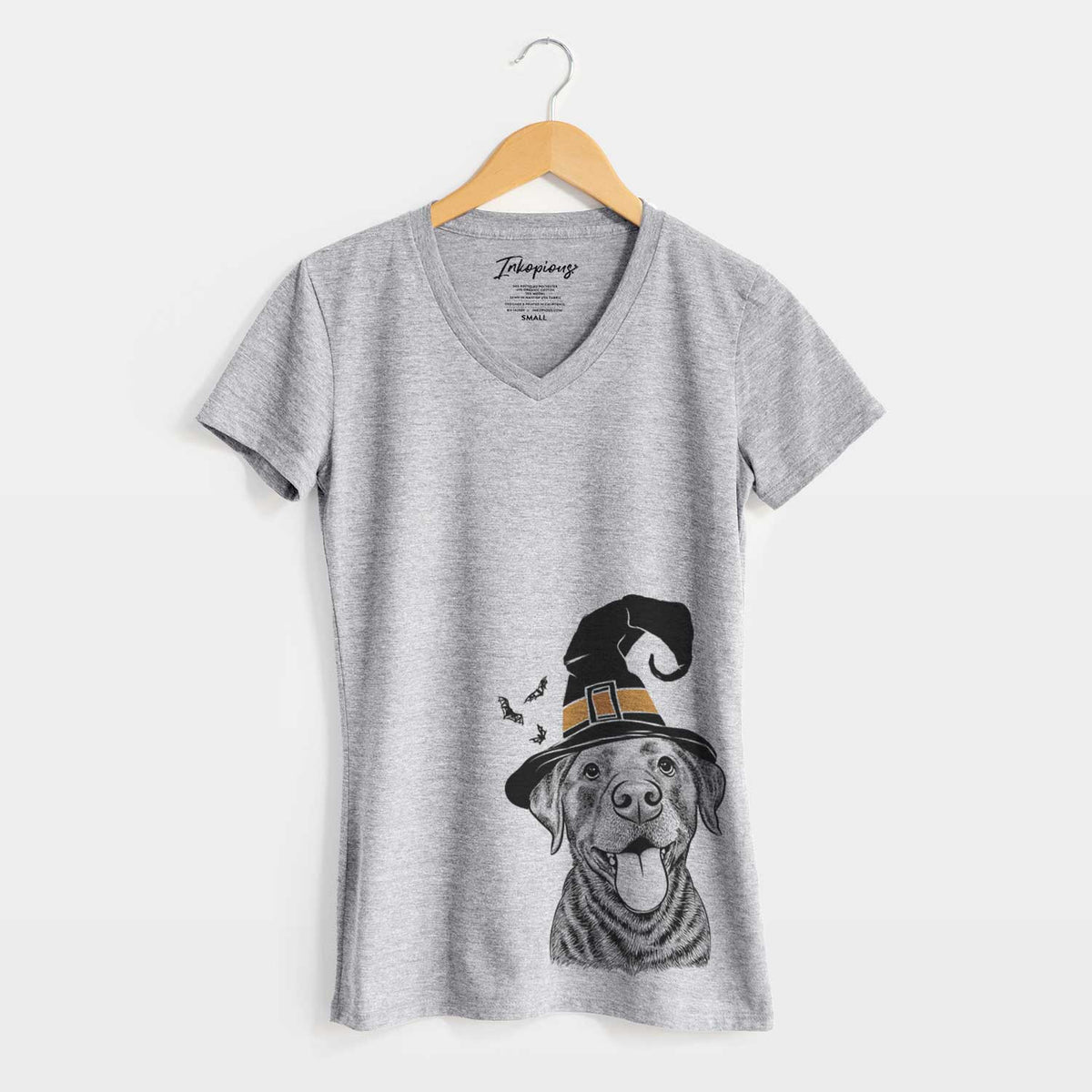 Witch Gwen the Labrador Retriever - Women's V-neck Shirt