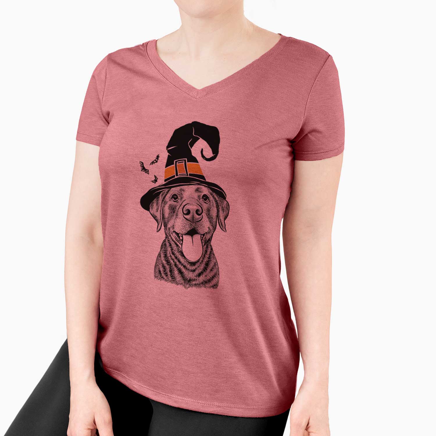 Witch Gwen the Labrador Retriever - Women's V-neck Shirt