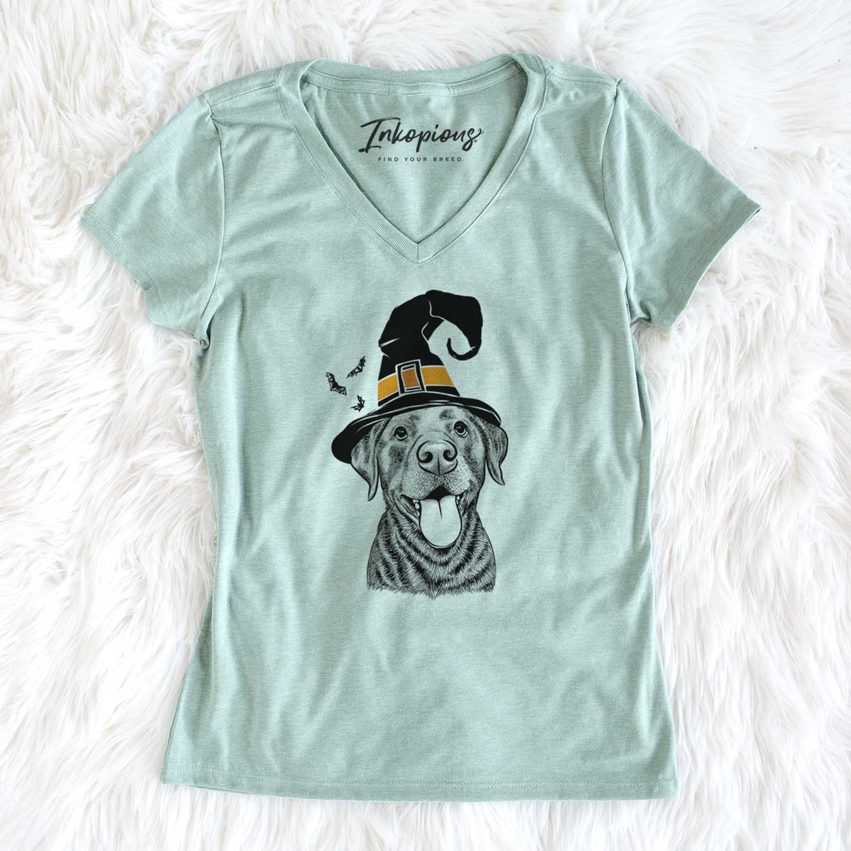 Witch Gwen the Labrador Retriever - Women's V-neck Shirt