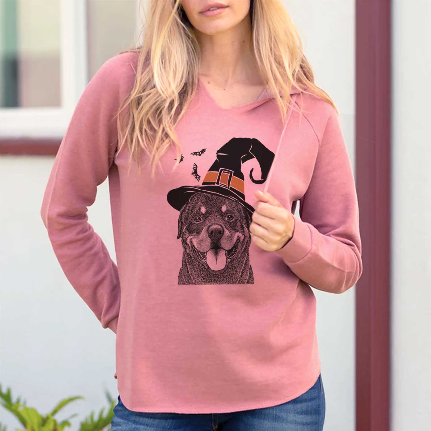 Witch Hagan the Rottweiler - Cali Wave Hooded Sweatshirt