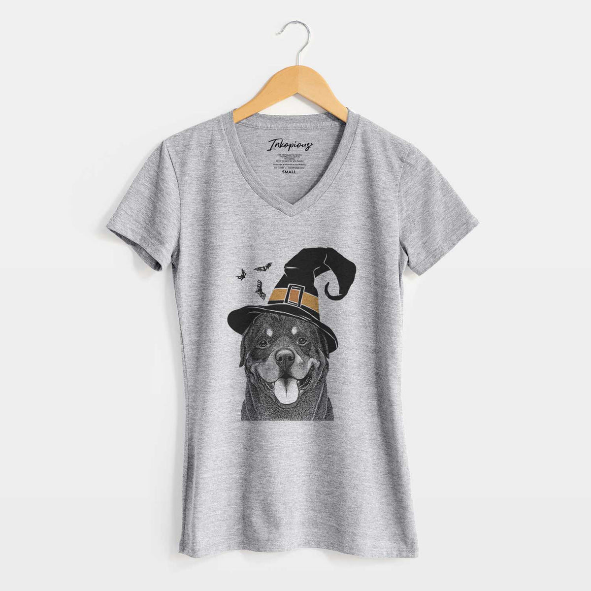 Witch Hagan the Rottweiler - Women's V-neck Shirt