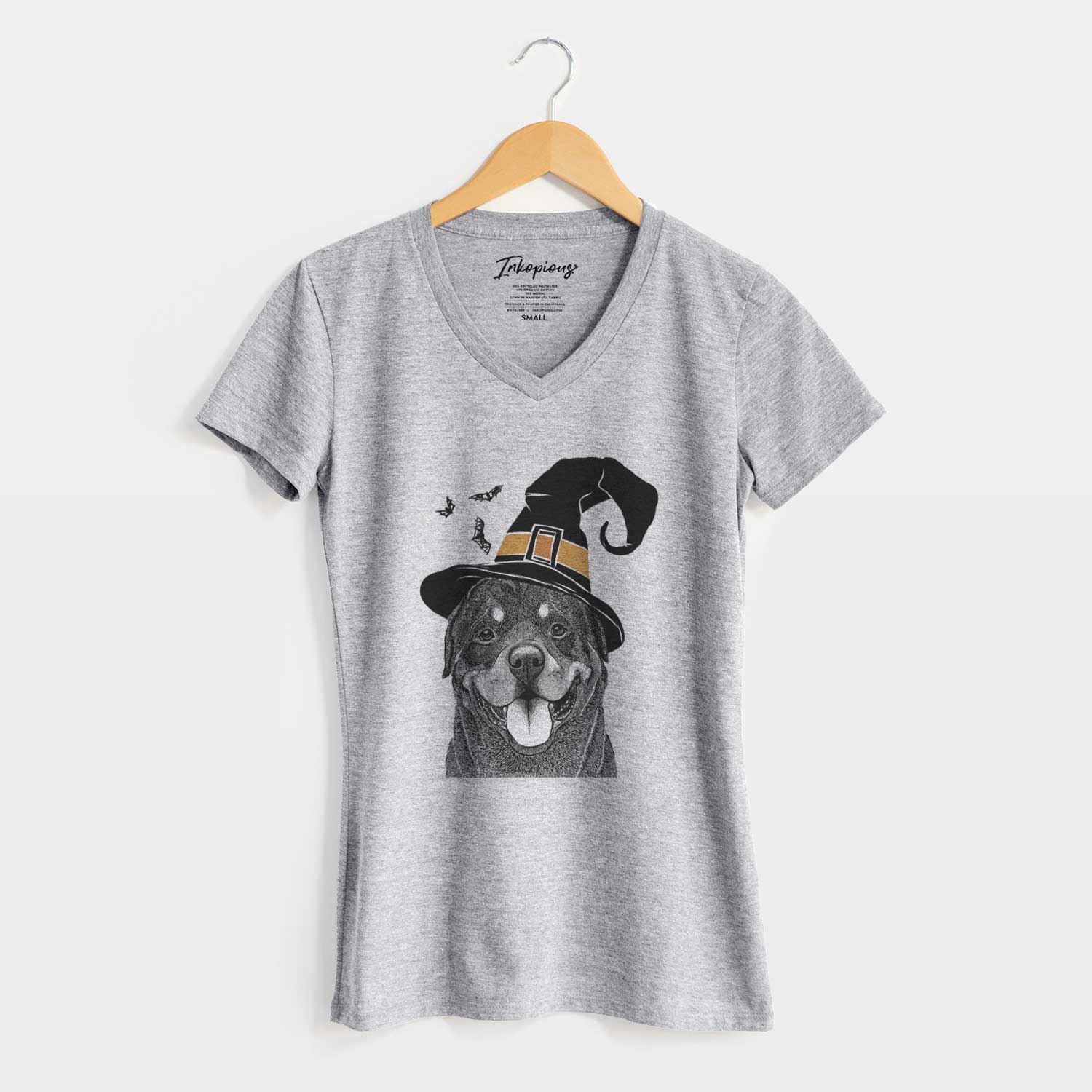 Witch Hagan the Rottweiler - Women's V-neck Shirt