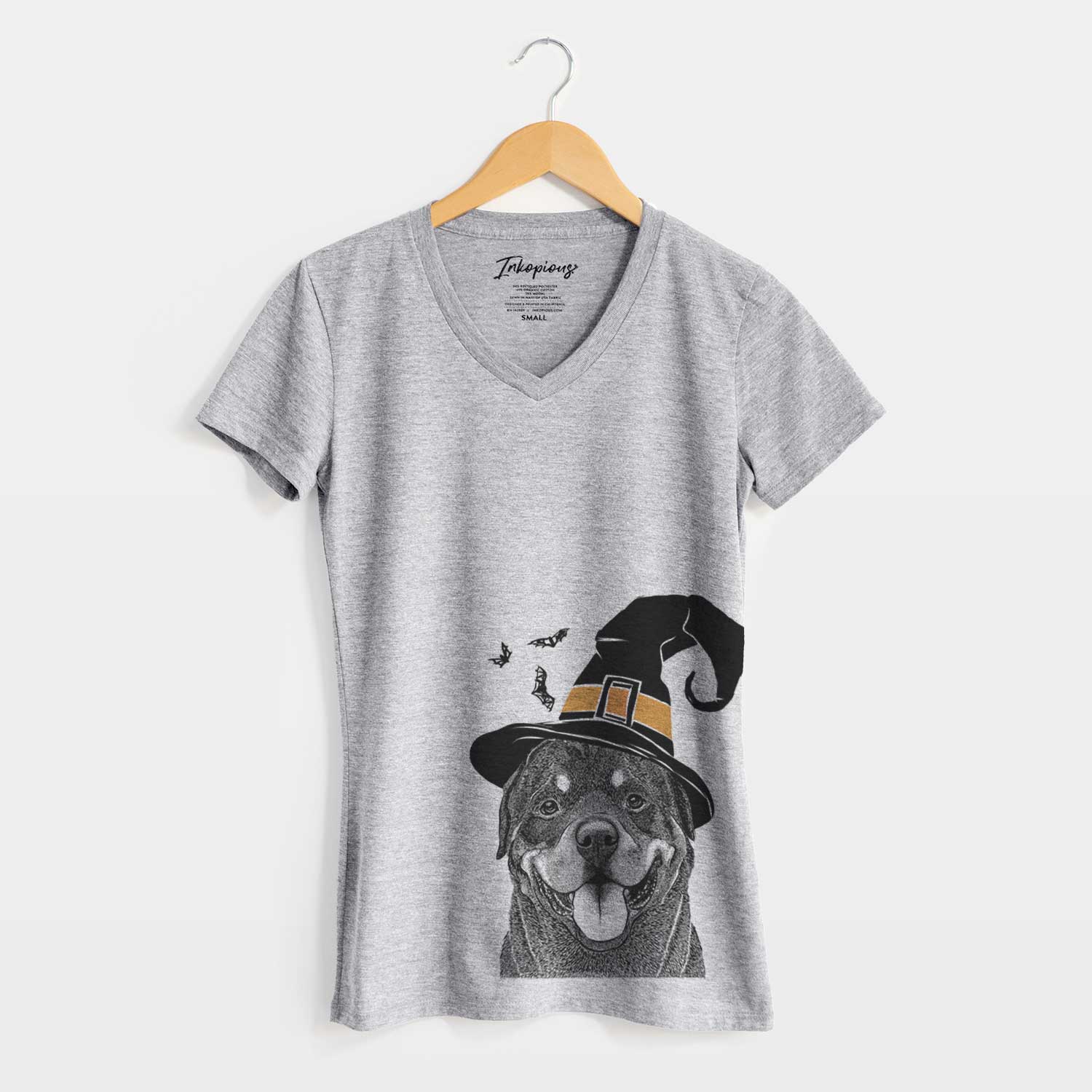 Witch Hagan the Rottweiler - Women's V-neck Shirt